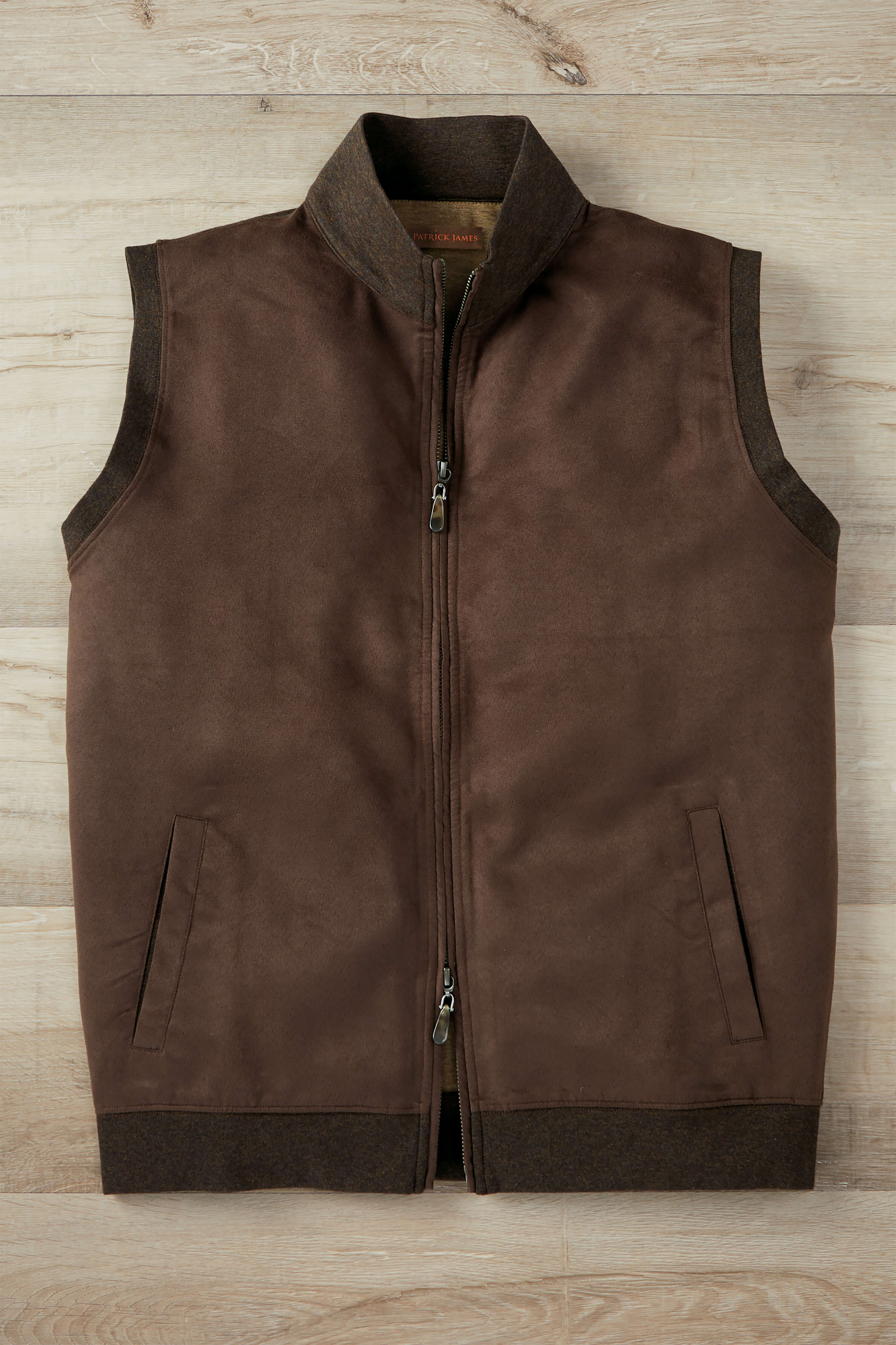 Patrick James Patrick James Faux Suede Zip Vest