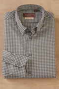Patrick James Reserve Long Sleeve Check Shirt, Charcoal/Ivory
