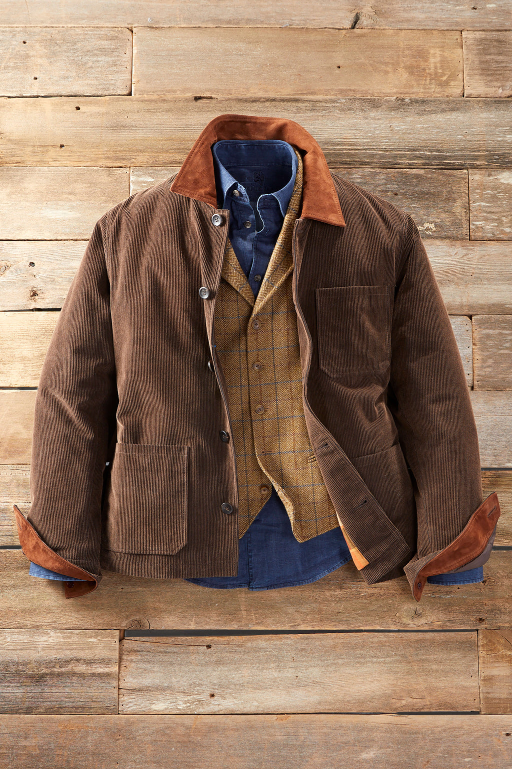 Patrick James Outlander Crockett Cord Chore Coat