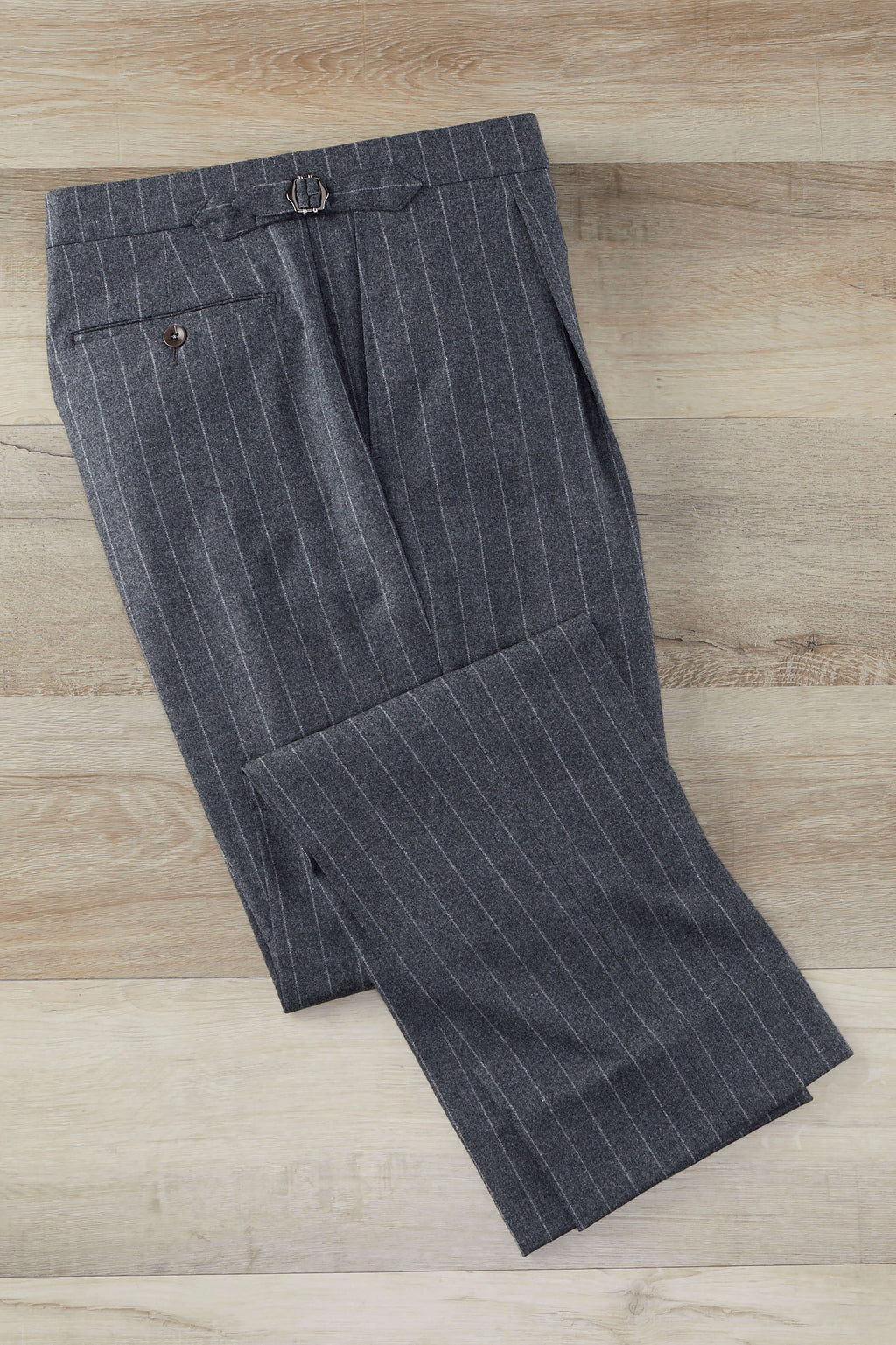 Patrick James Reserve Pleated Flannel Stripe Pant