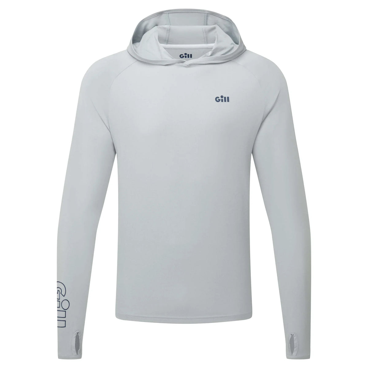 Gill Infinity Two Point Zero Long Sleeve Lightweight Hoodie For Water Sports - Light Grey Melange