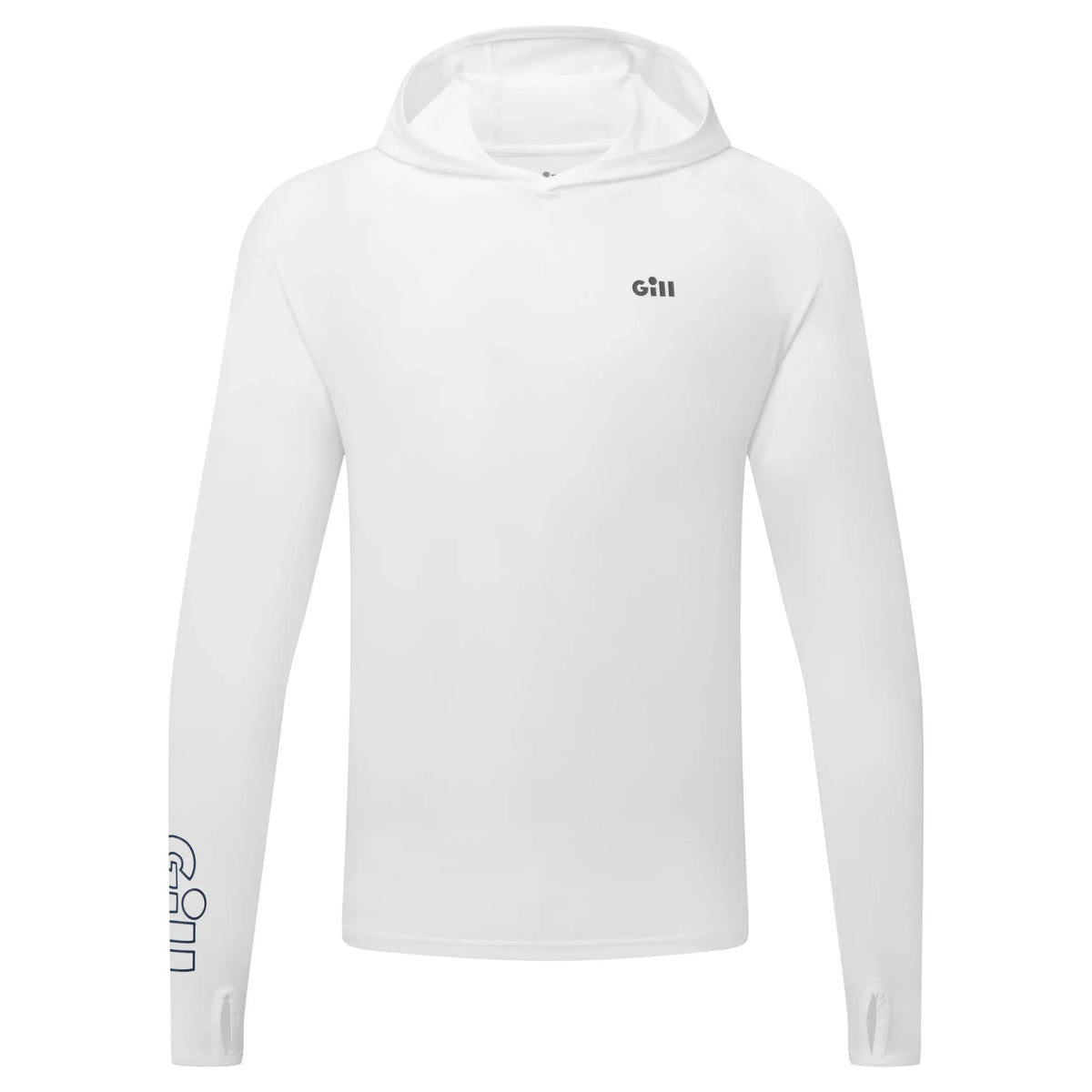 Gill Infinity Two Point Zero Long Sleeve Lightweight Hoodie For Water Sports - Light Grey Melange