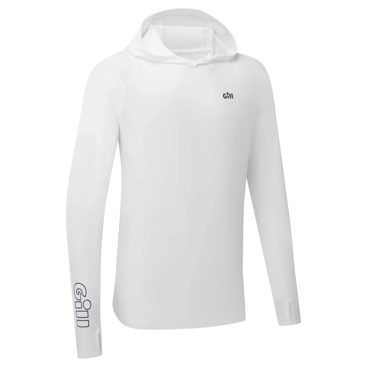 Gill Infinity Two Point Zero Long Sleeve Lightweight Hoodie For Water Sports - White