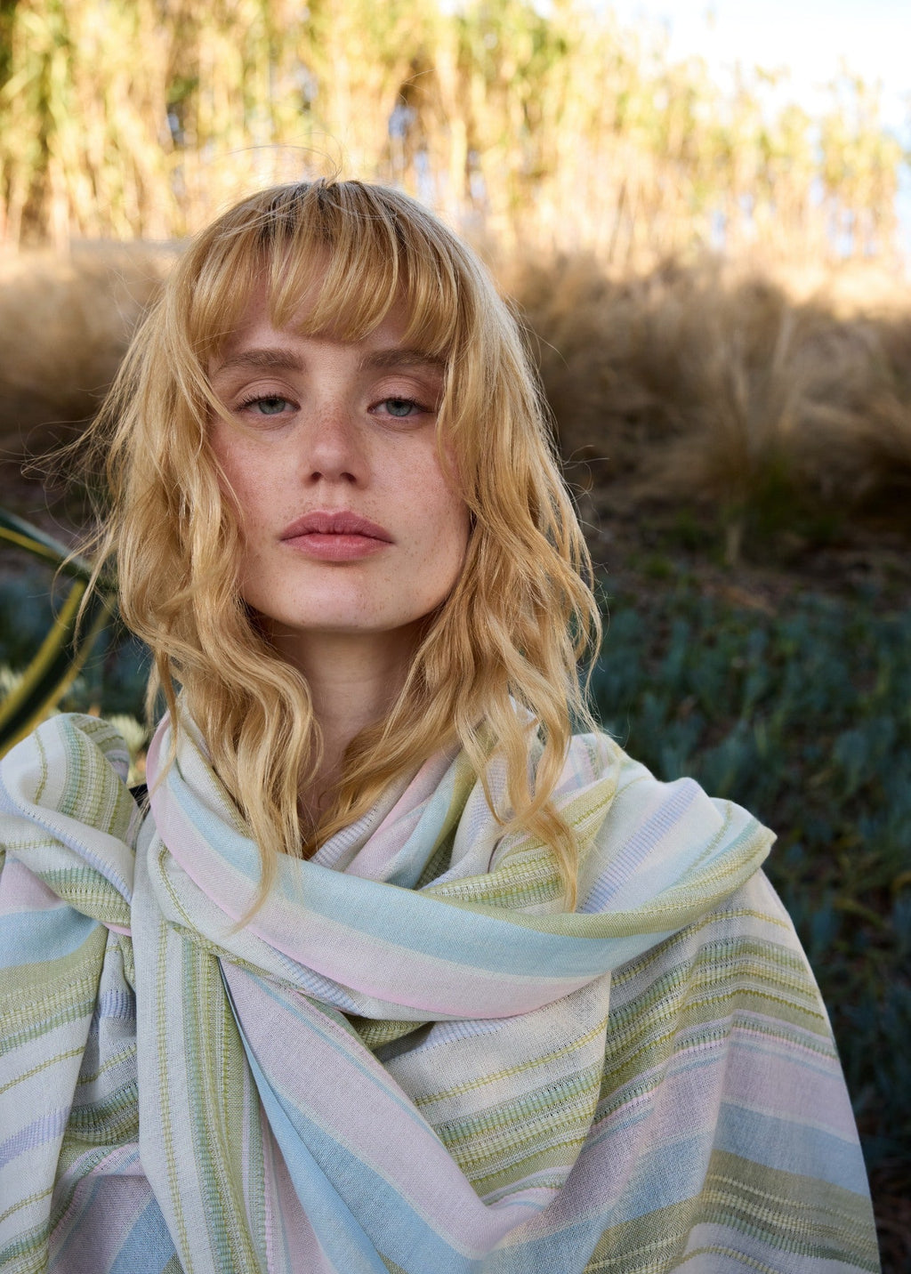 Saint James Multicolored striped scarf (ACCALMIE)
