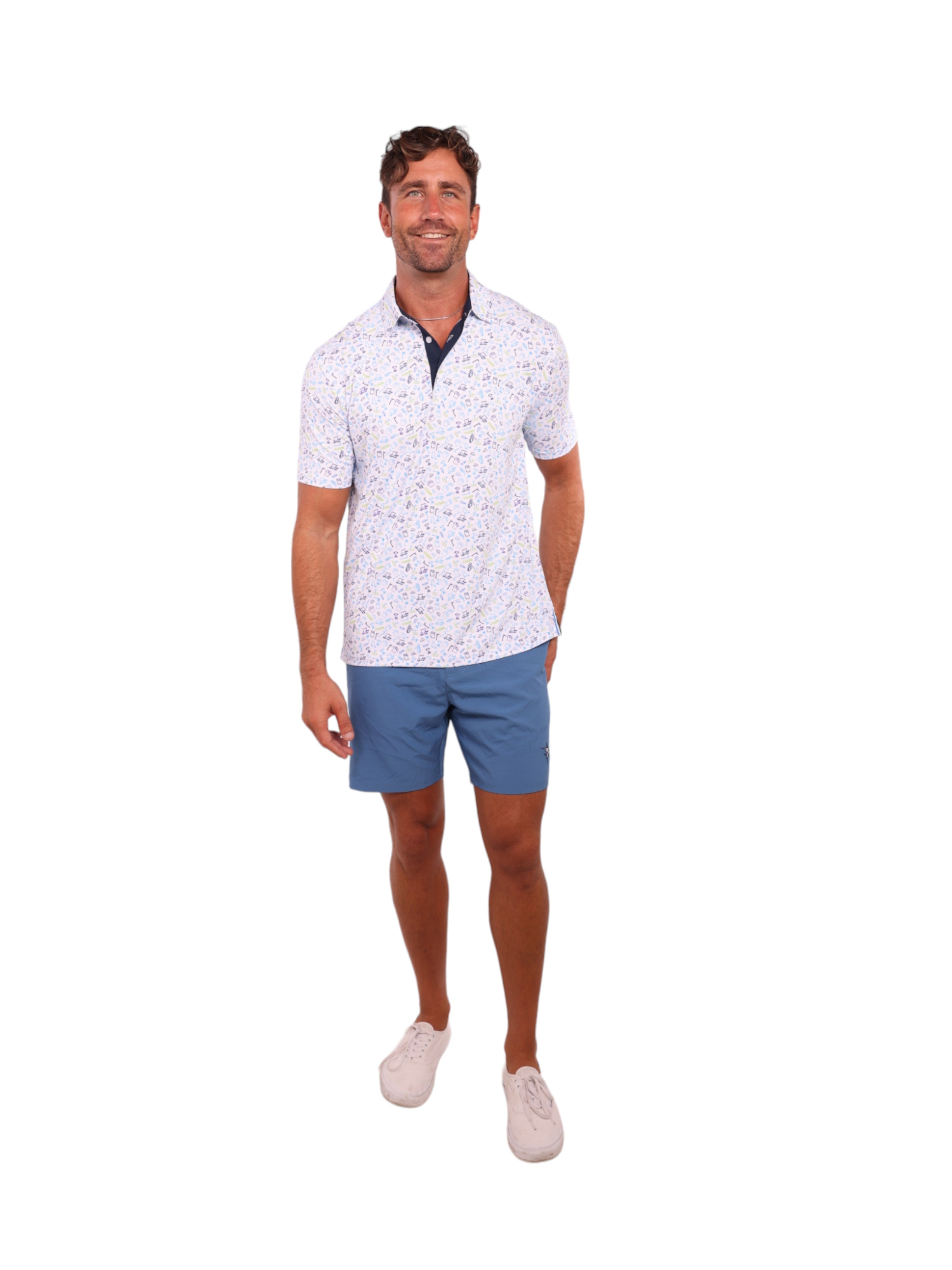 White Water Freeport Shorts, Steel Blue