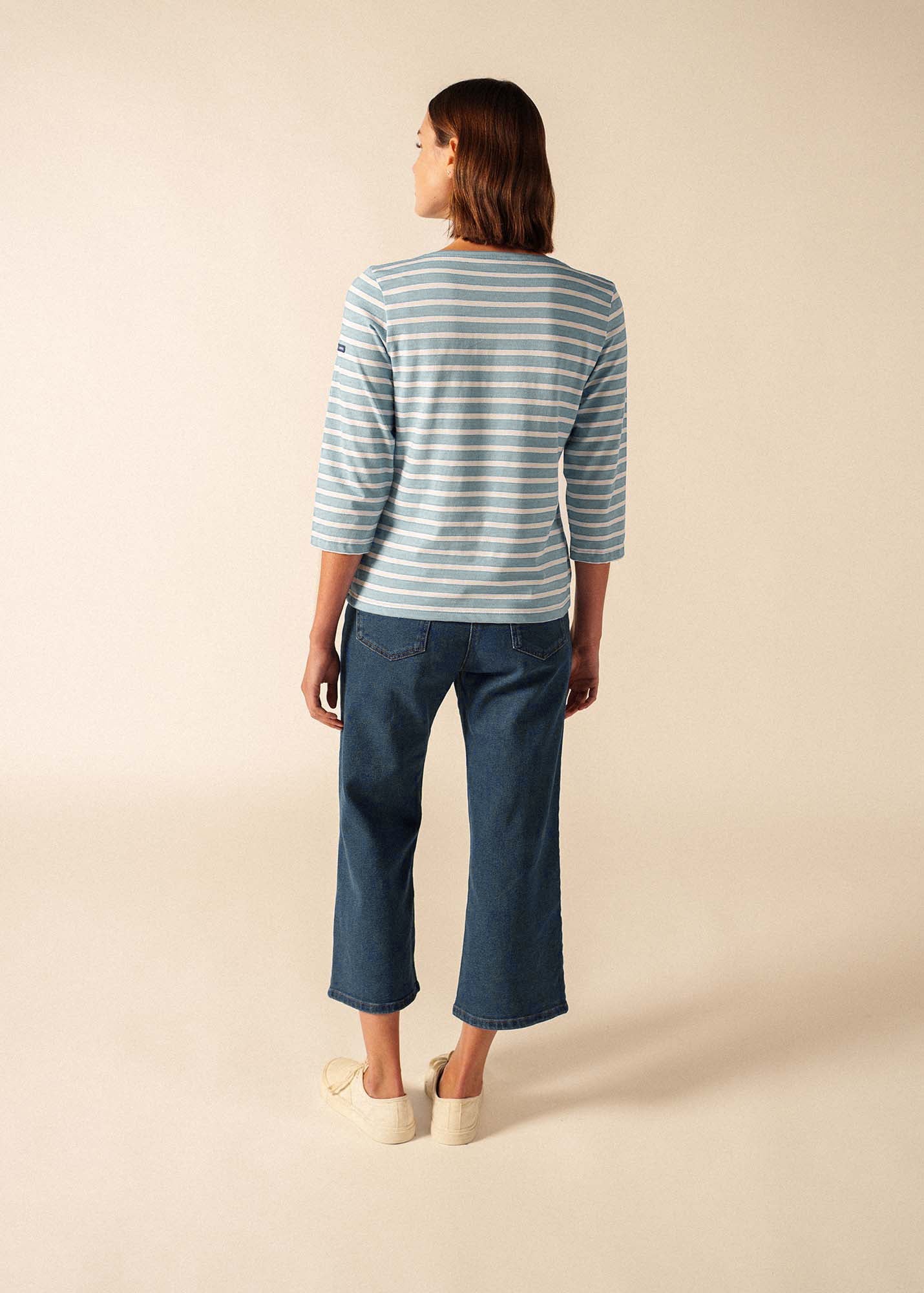 GALATHEE II Breton Striped Top  (SKYLIGHT BLUE / WHITE)