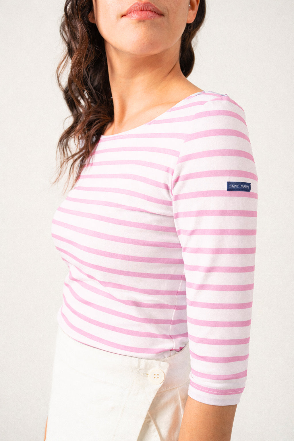 Garde-Cote III Anti UV Top (WHITE / TEA ROSE PINK)