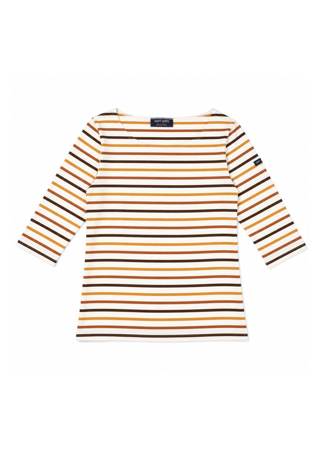 Saint James GARDE-COTE MULTICOLOR Striped Top (WHITE / CLAY)