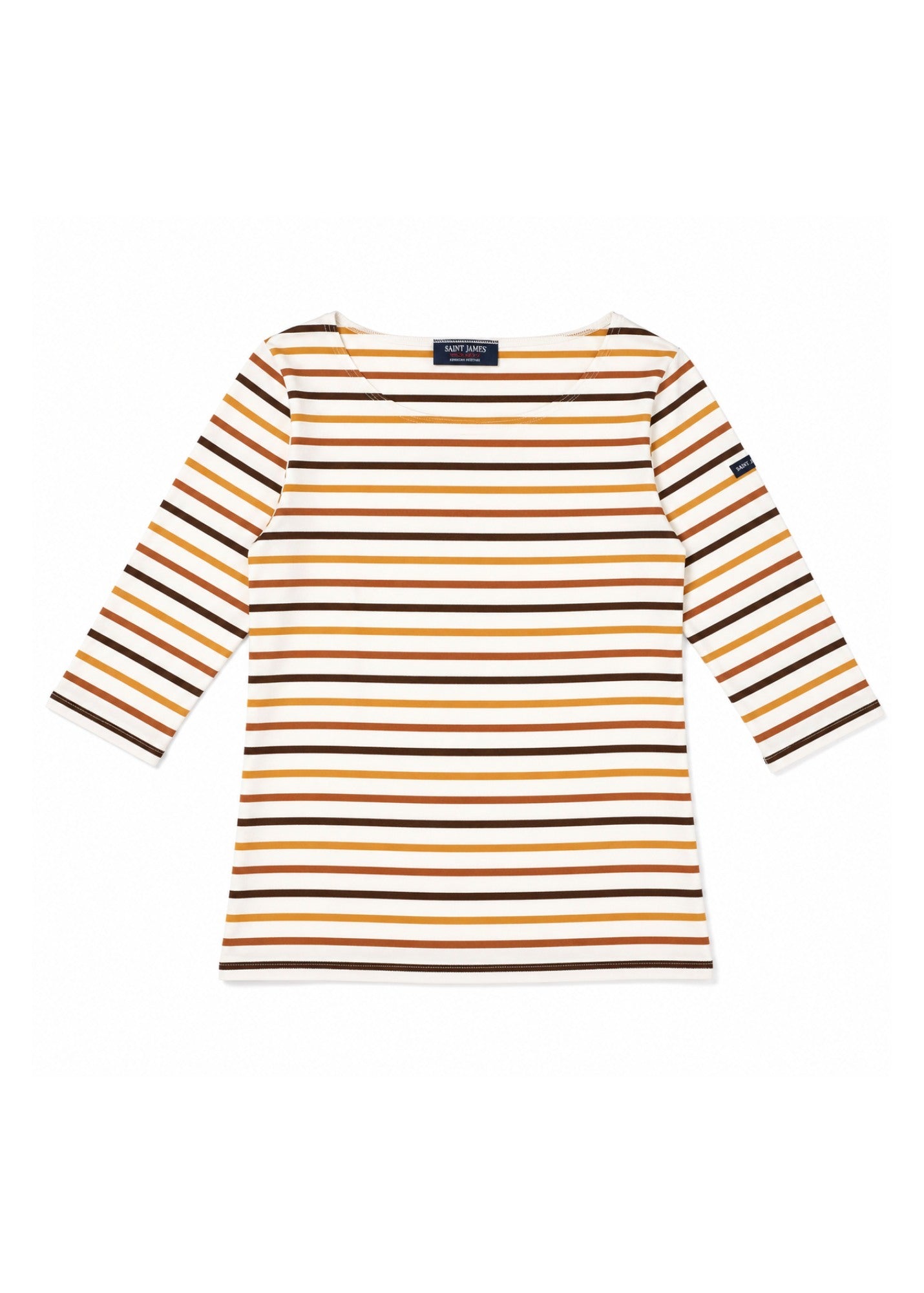 Saint James GARDE-COTE MULTICOLOR Striped Top (WHITE / CLAY)