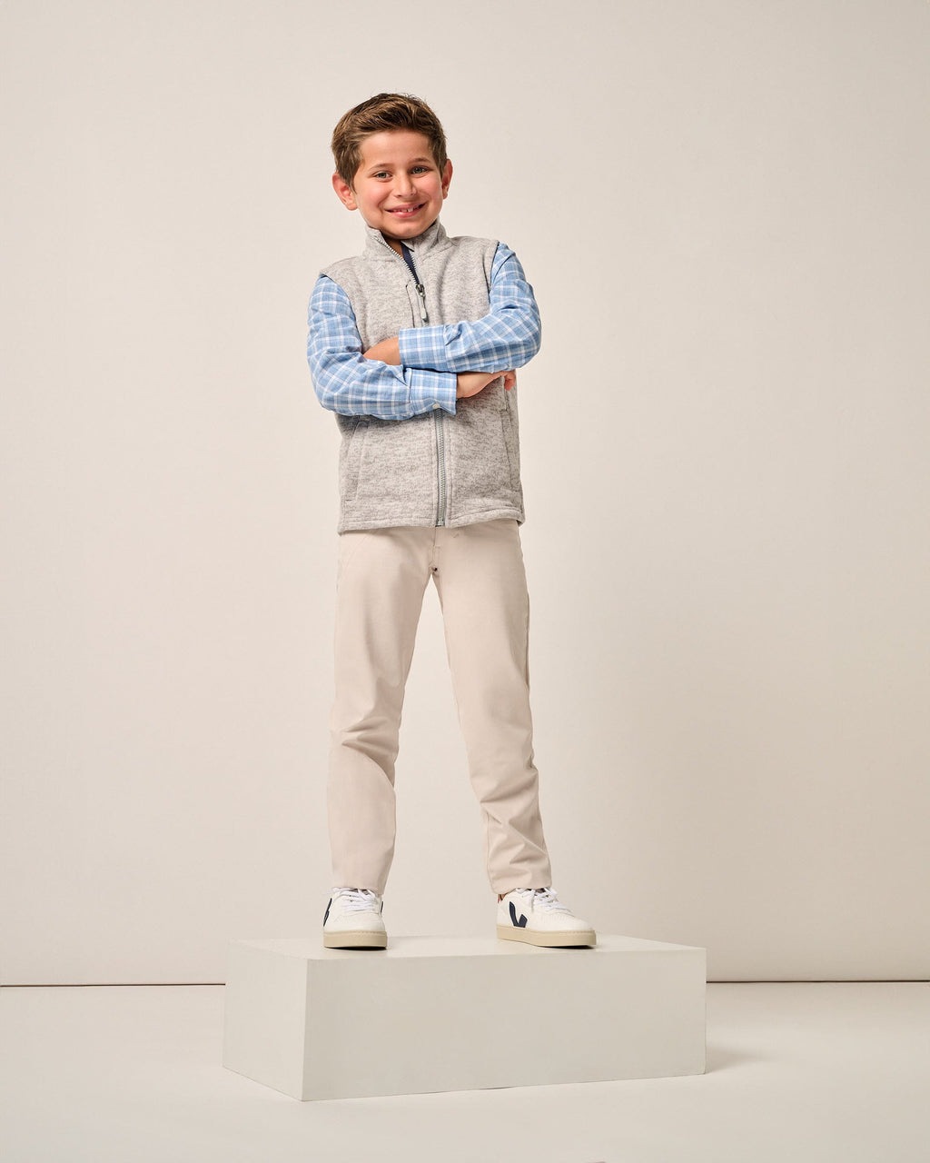 Johnnie-O Denalis Jr. Double-Zip Fleece Vest