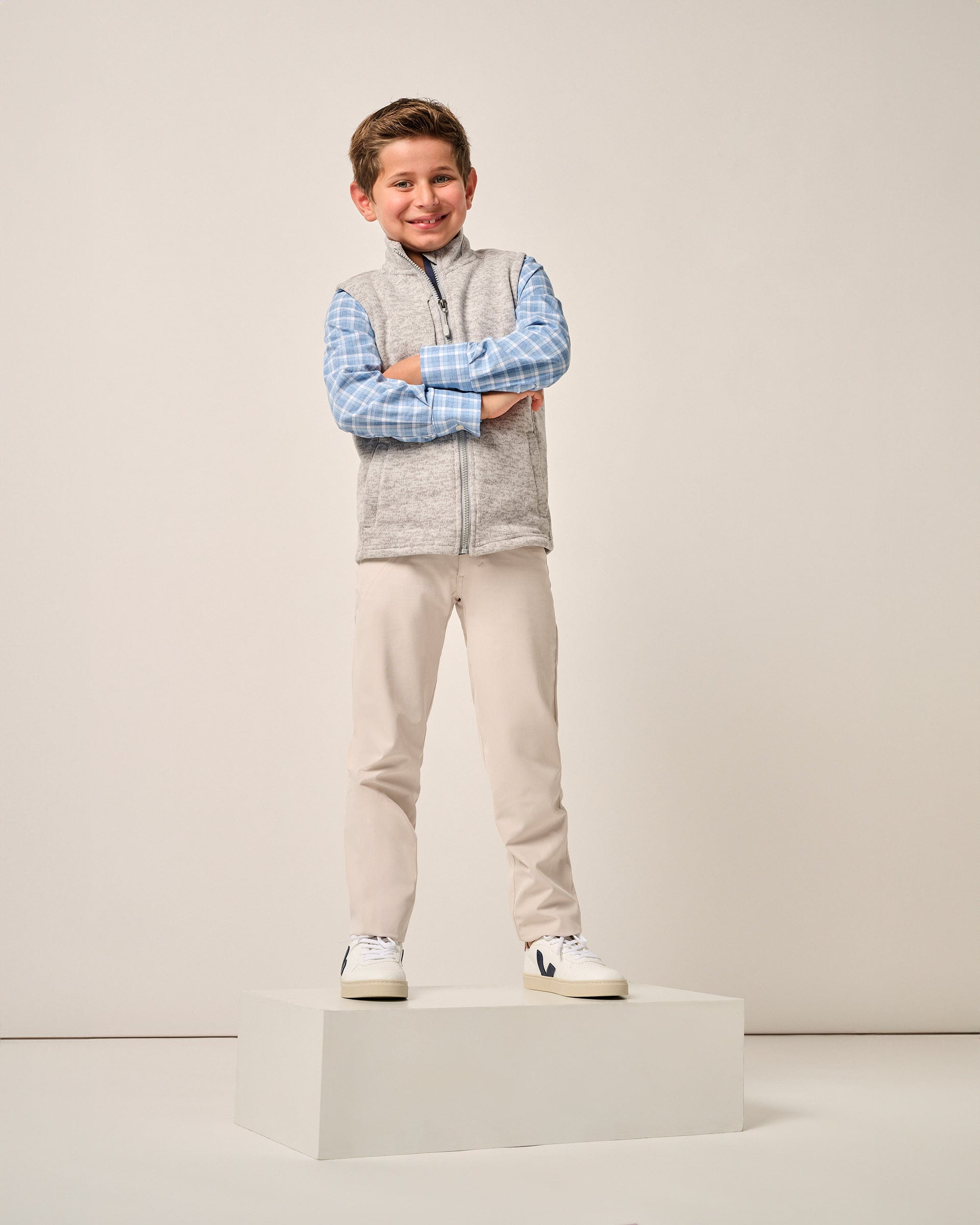 Johnnie-O Denalis Jr. Double-Zip Fleece Vest