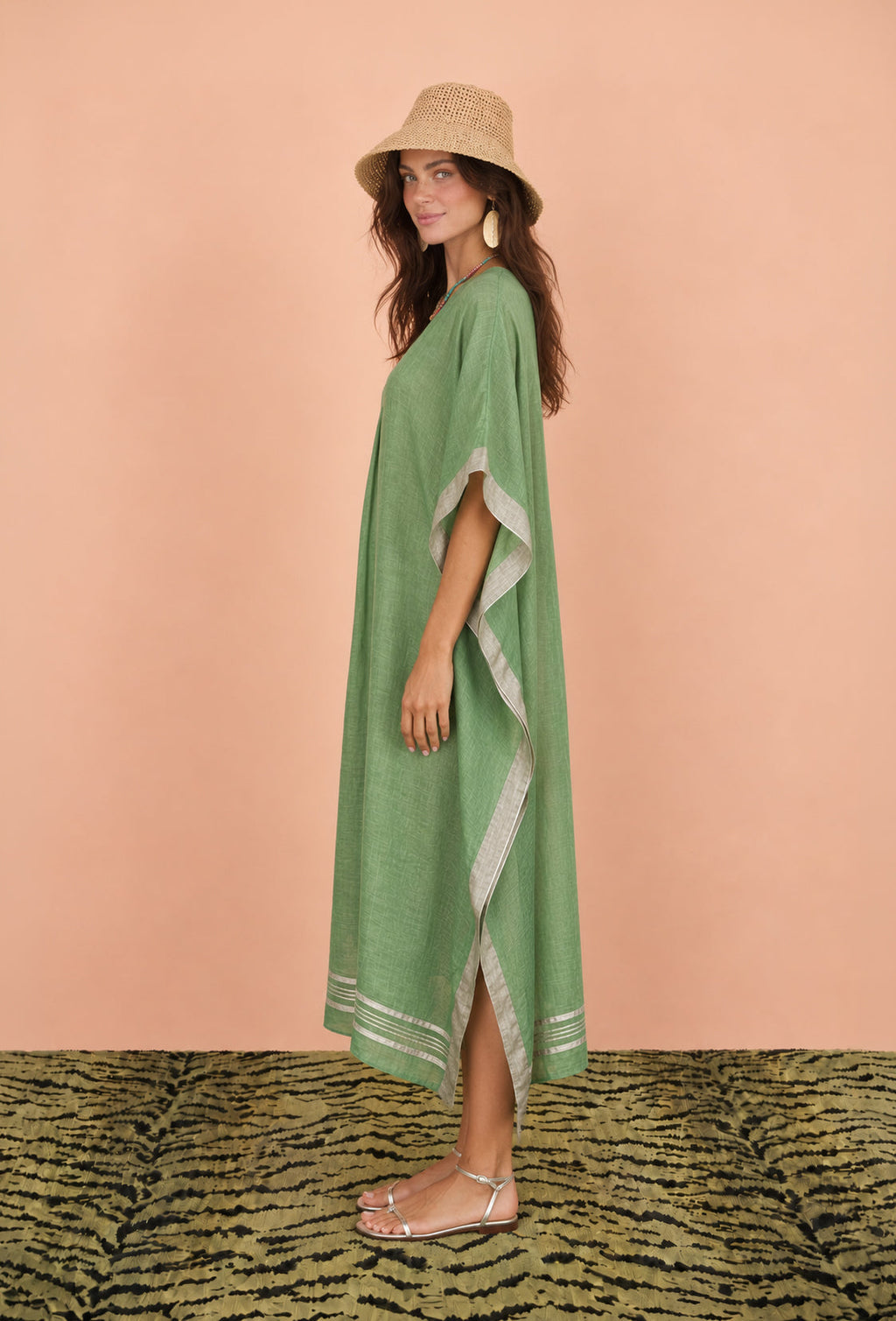 Calypso St Barth Kerala Linen Kaftan