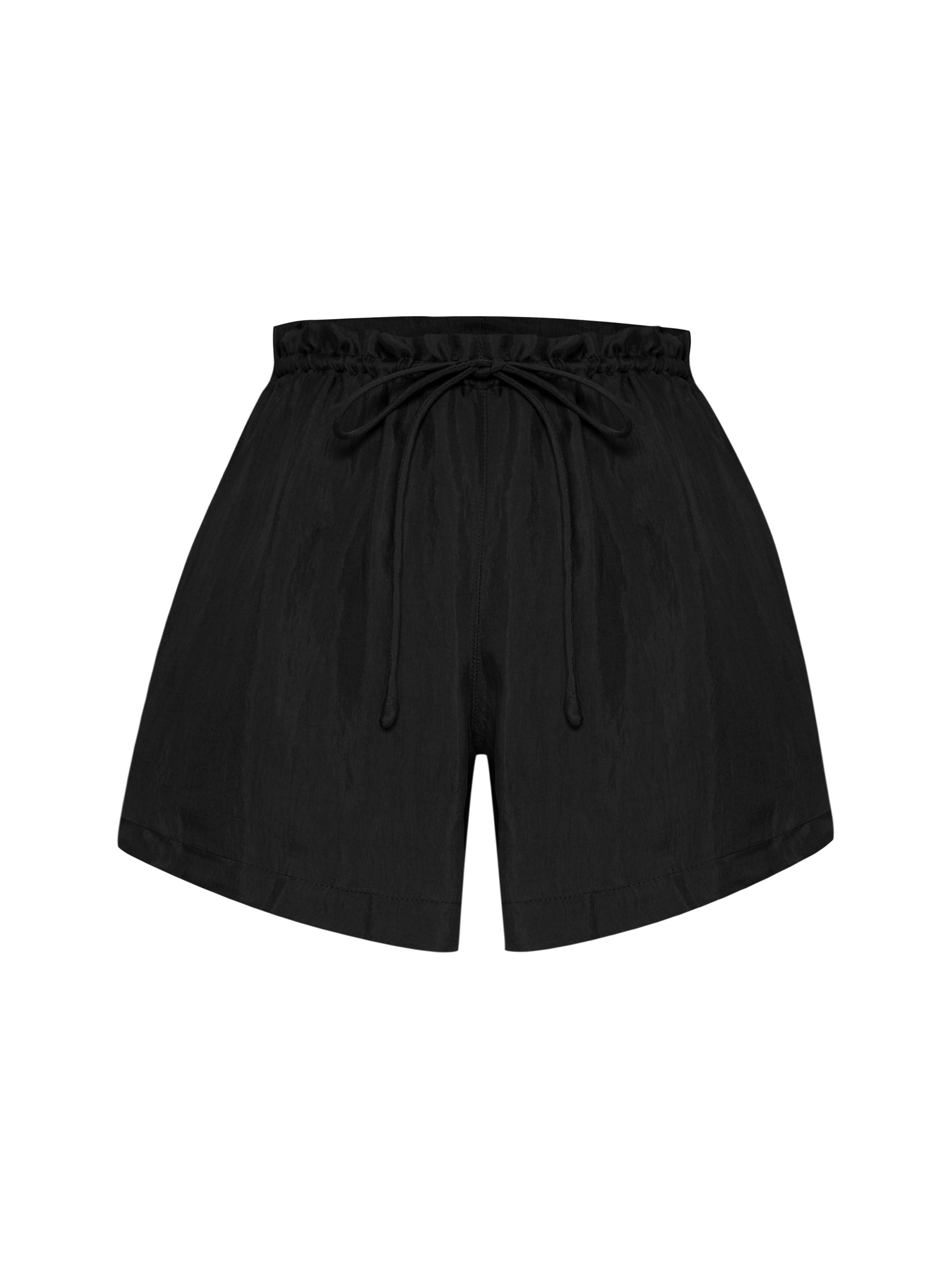 The Handloom Lucid Flow Tie Shorts Black