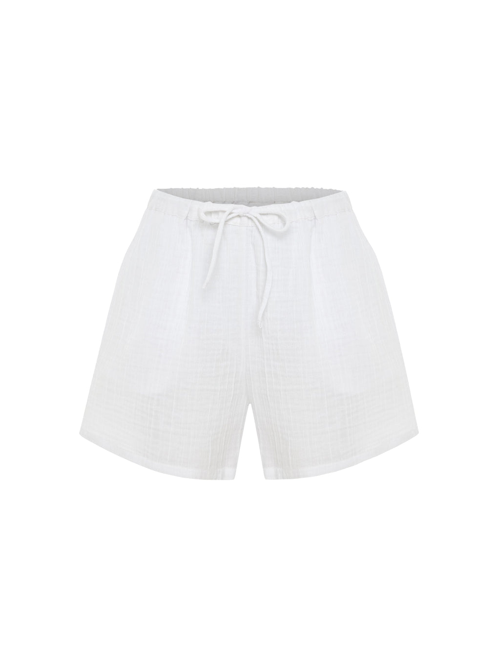 Kaya Drawstring Shorts - White