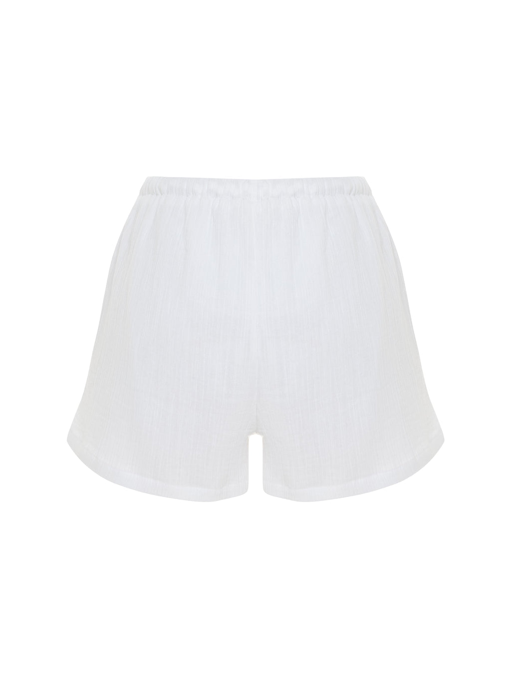 Aura Drawstring Shorts - White