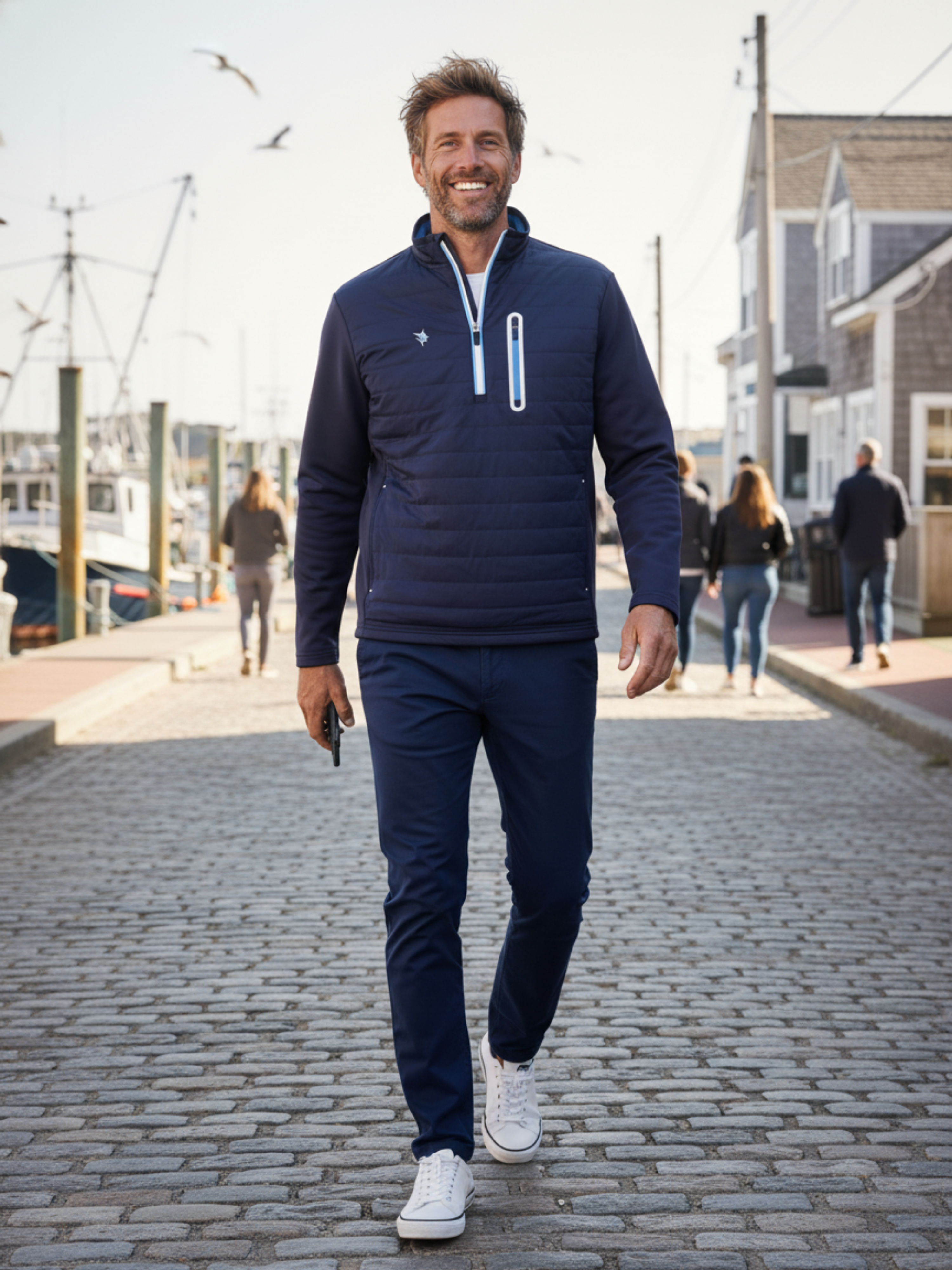 White Water Hampton Pullover, Navy