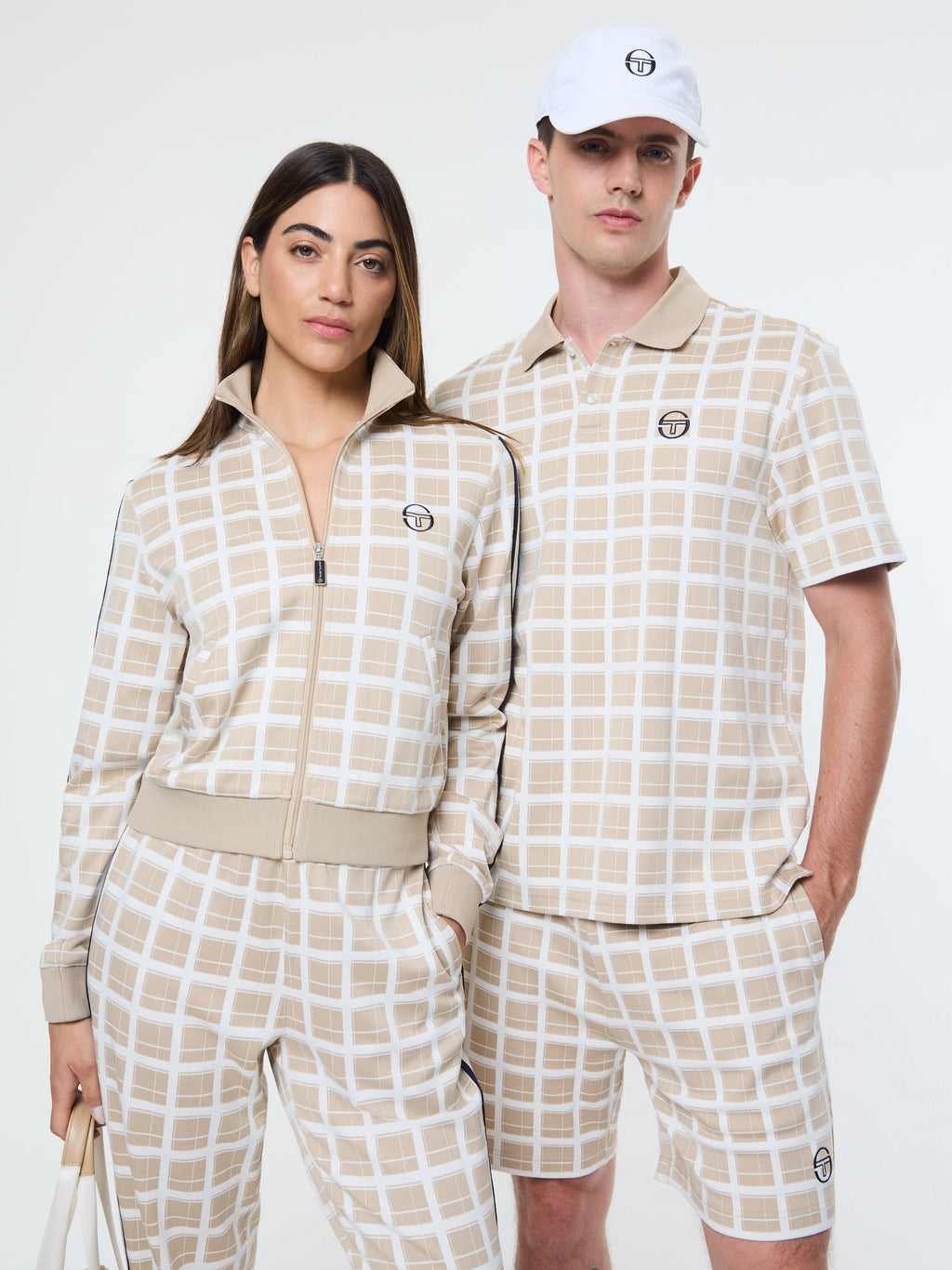 Women's Damarindo Check Track Pant- Humus