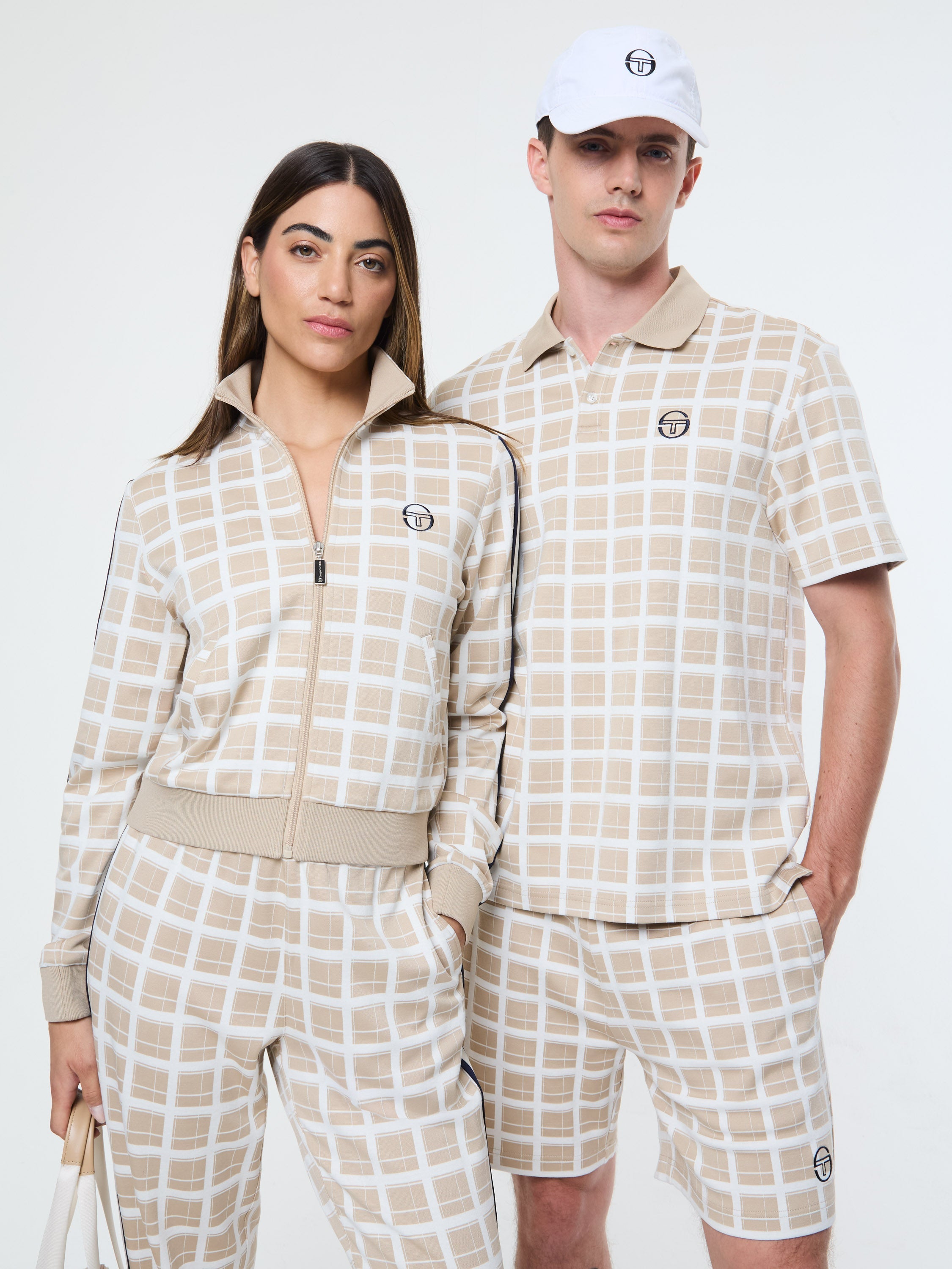 Women's Damarindo Check Track Pant- Humus