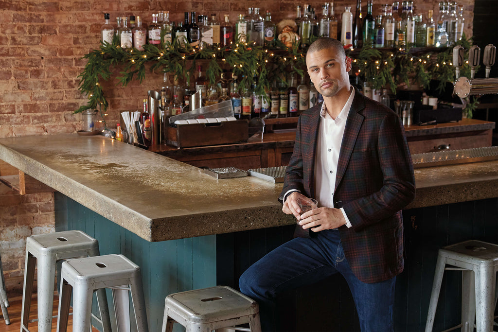 Patrick James Holiday Plaid Sportcoat