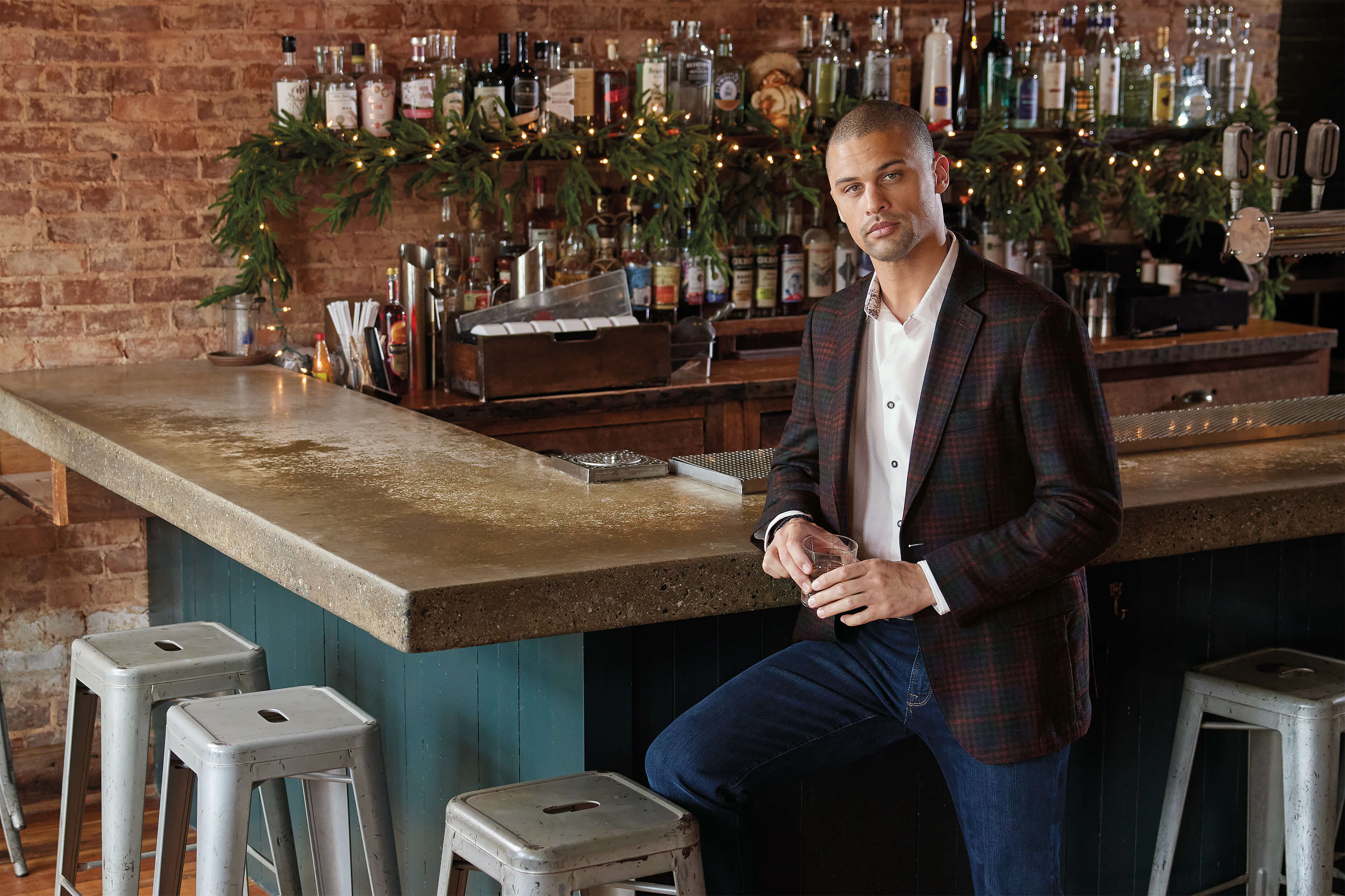 Patrick James Holiday Plaid Sportcoat