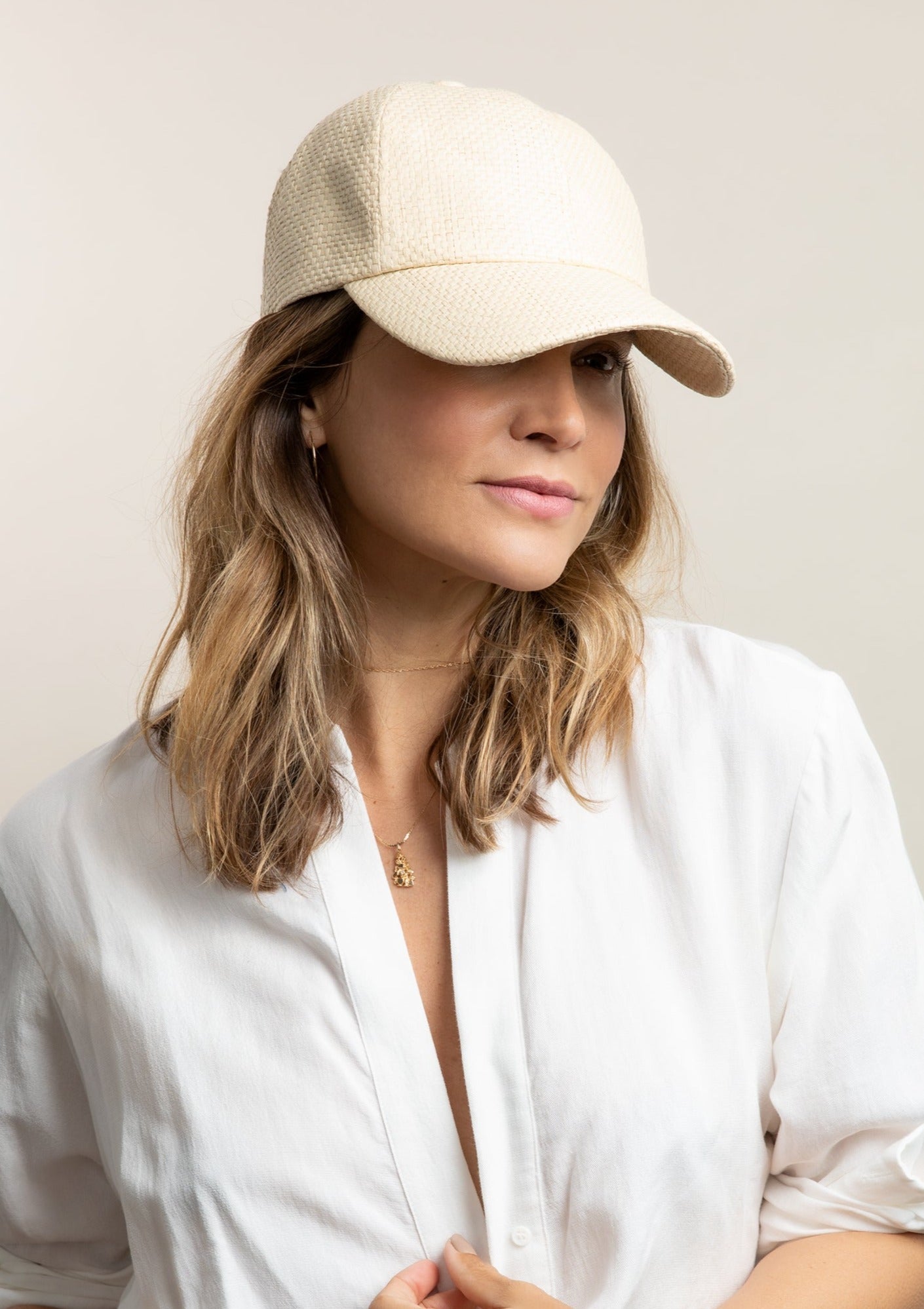 Hat Attack New York Beach Cap, Natural