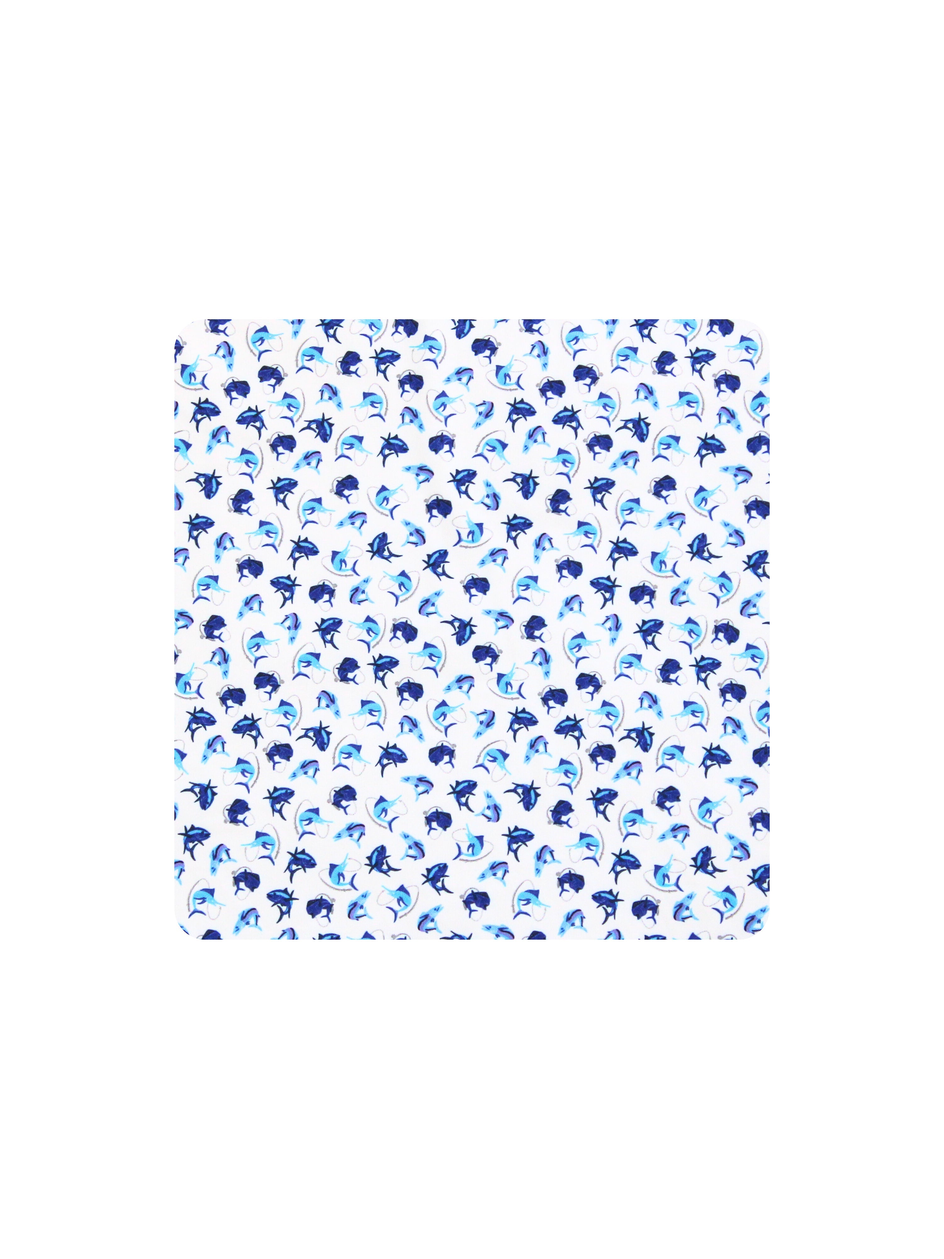 White Water Hooked Up Polo, White Navy Light Blue