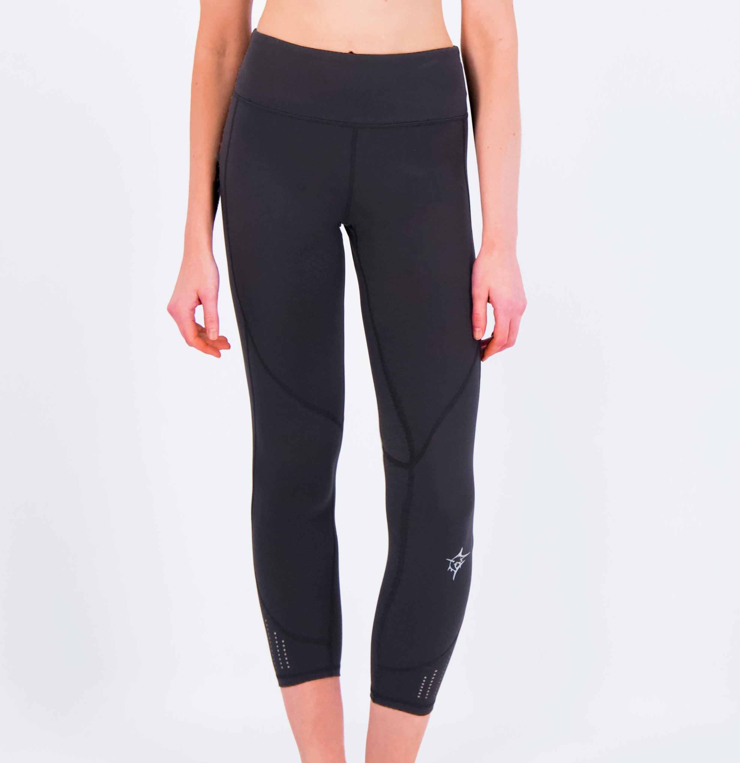 White Water Hydroflex Cut Out Leggings, Black