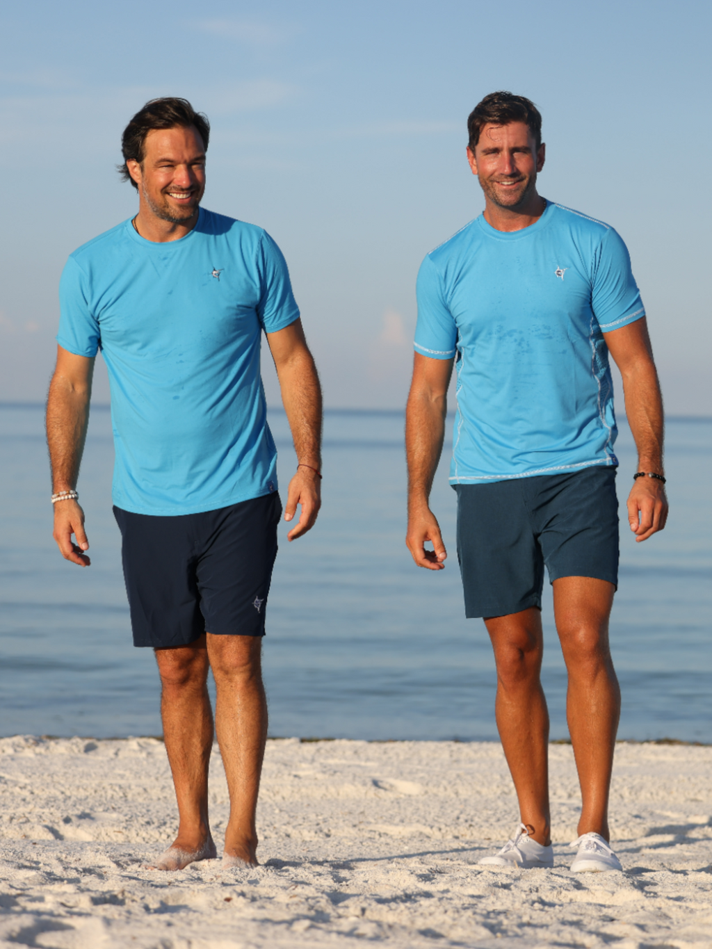 White Water Grander Short Sleeve Performance Tee, Ocean Blue
