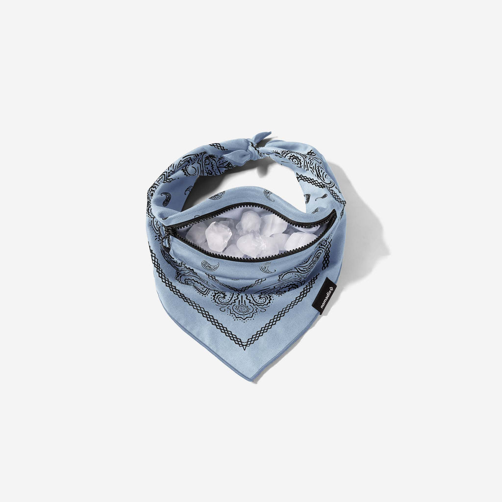 Ice Bandana Towel: Paisley Pale Blue
