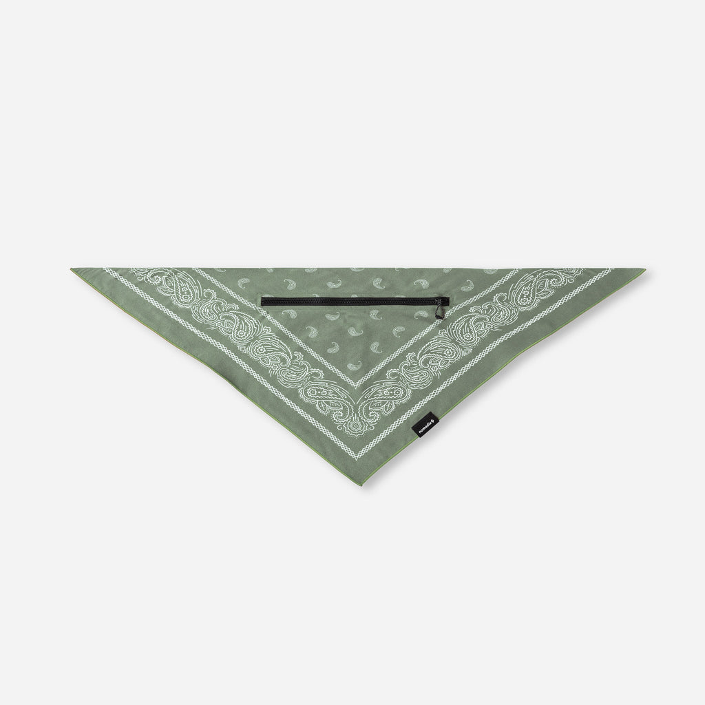 Ice Bandana Towel: Paisley Forest Green
