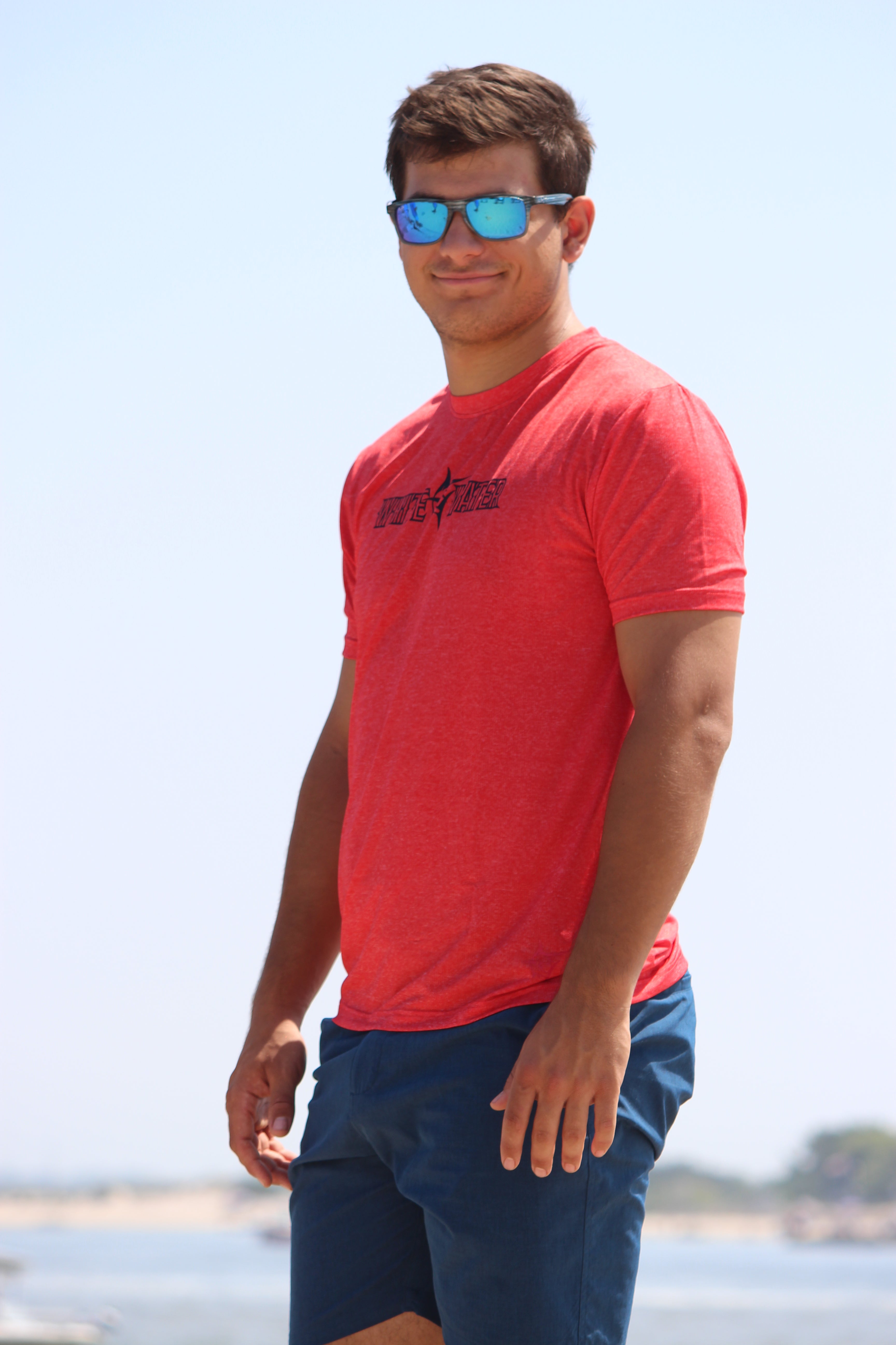 White Water Bimini Primary Performance Tee, Red