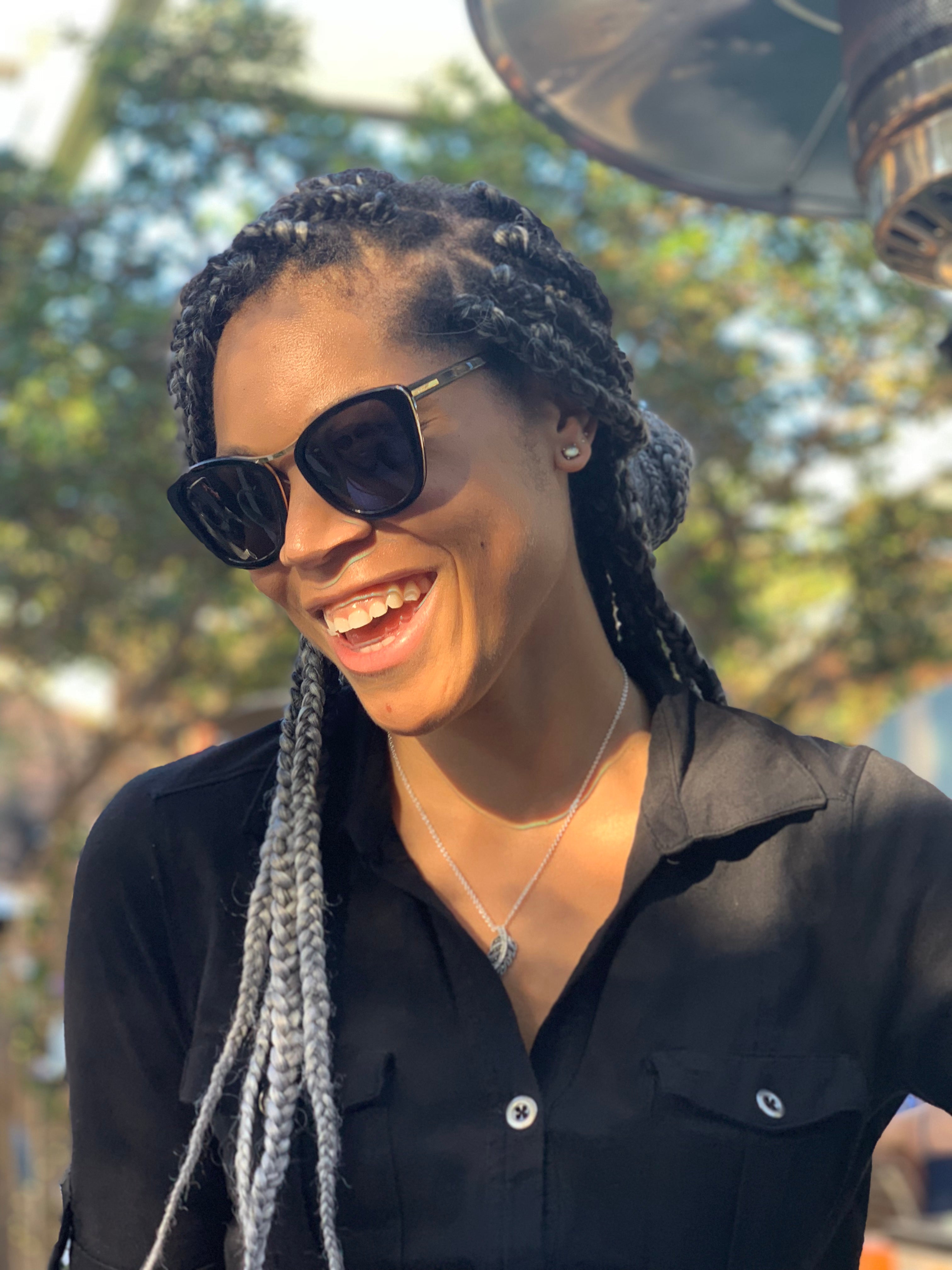 Bisous Sunglasses The Hannah Piano Black Gold