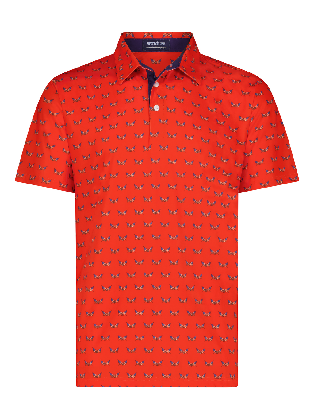 White Water Independence Polos, Red