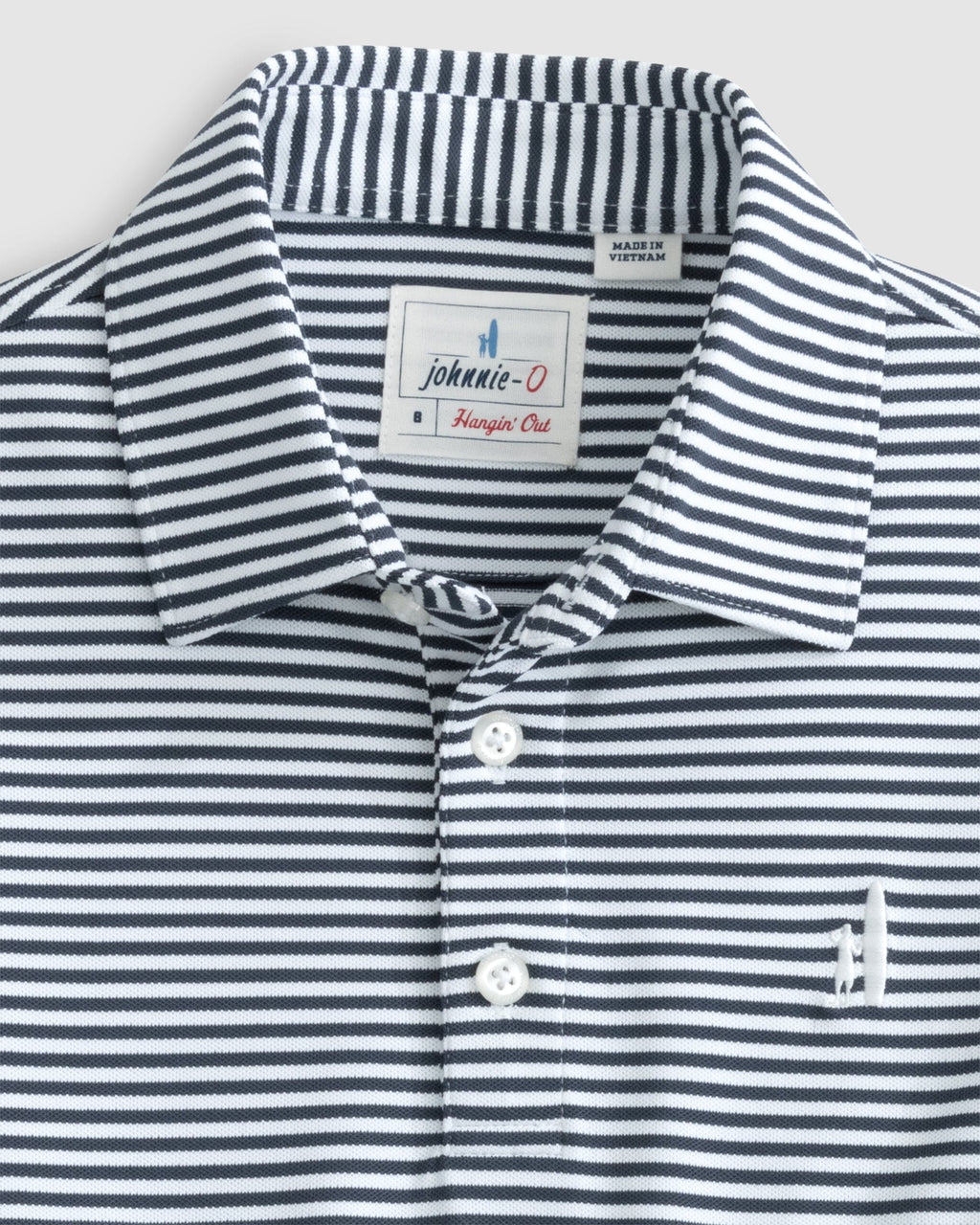 Johnnie-O Performance Mesh Jr. Polo - Hunter Stripe