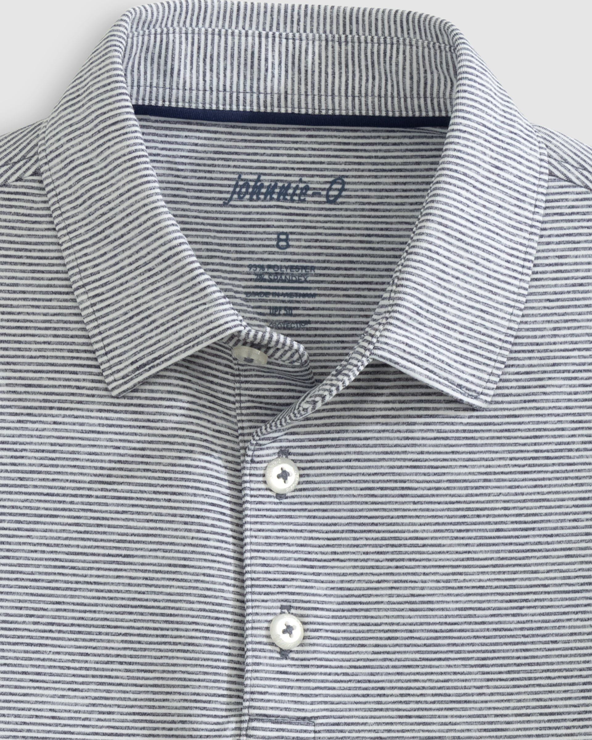 Johnnie-O Performance Jersey Jr. Polo - Lyndonn Stripe