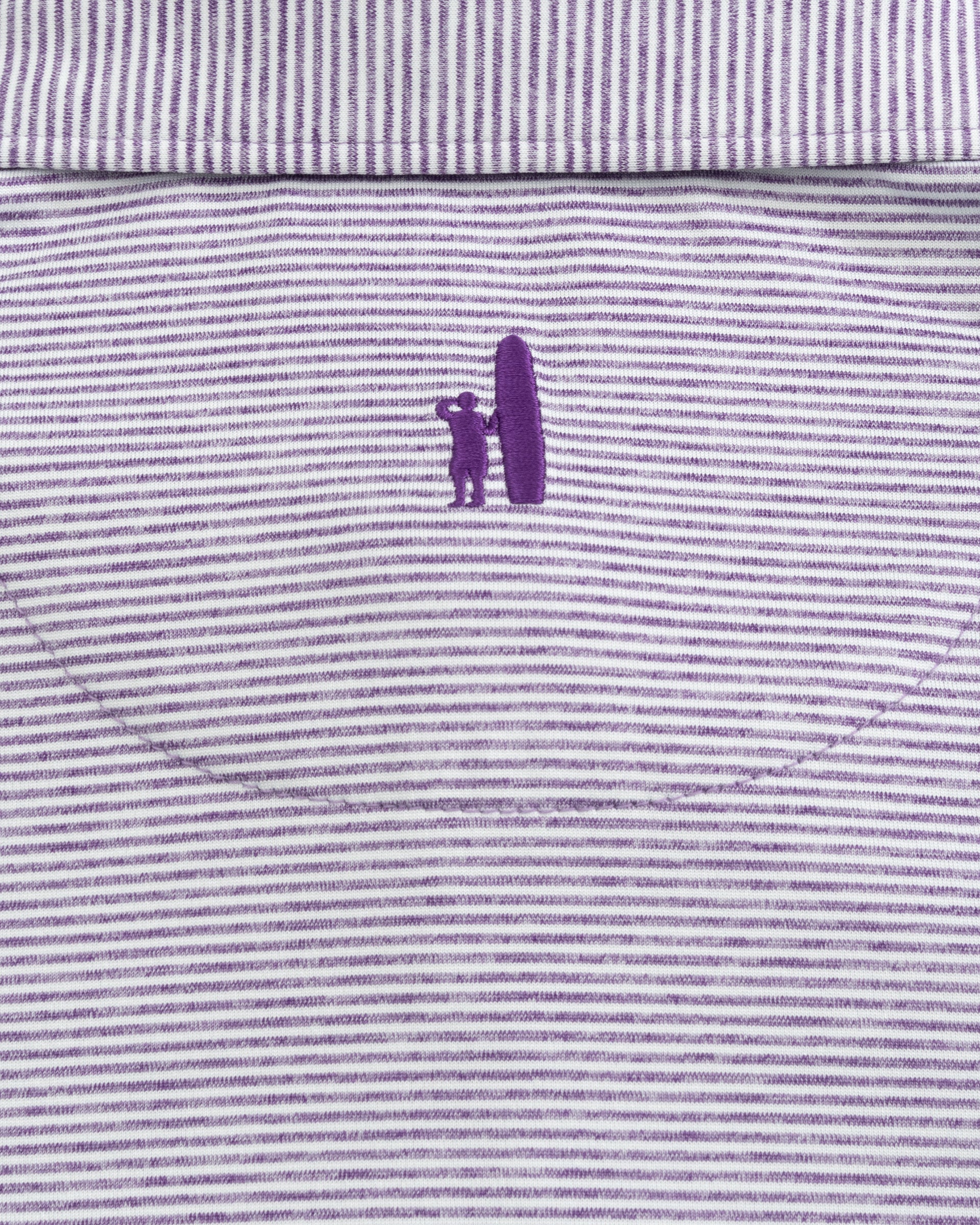 Johnnie-O Performance Jersey Jr. Polo - Lyndonn Stripe, Purple