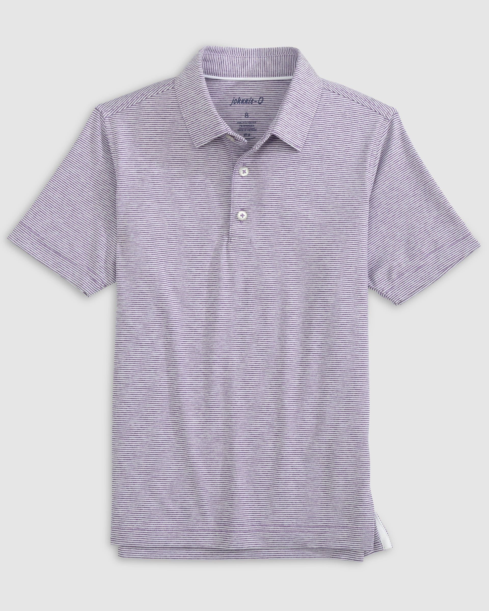 Johnnie-O Performance Jersey Jr. Polo - Lyndonn Stripe
