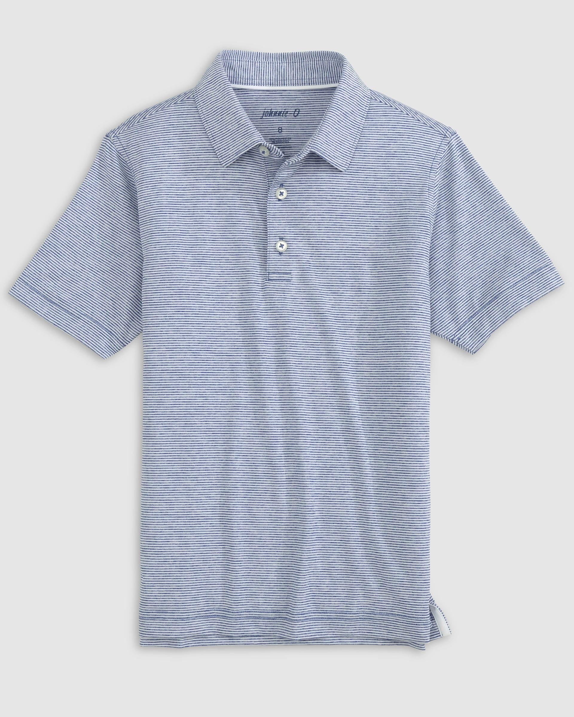 Johnnie-O Performance Jersey Jr. Polo - Lyndonn Stripe