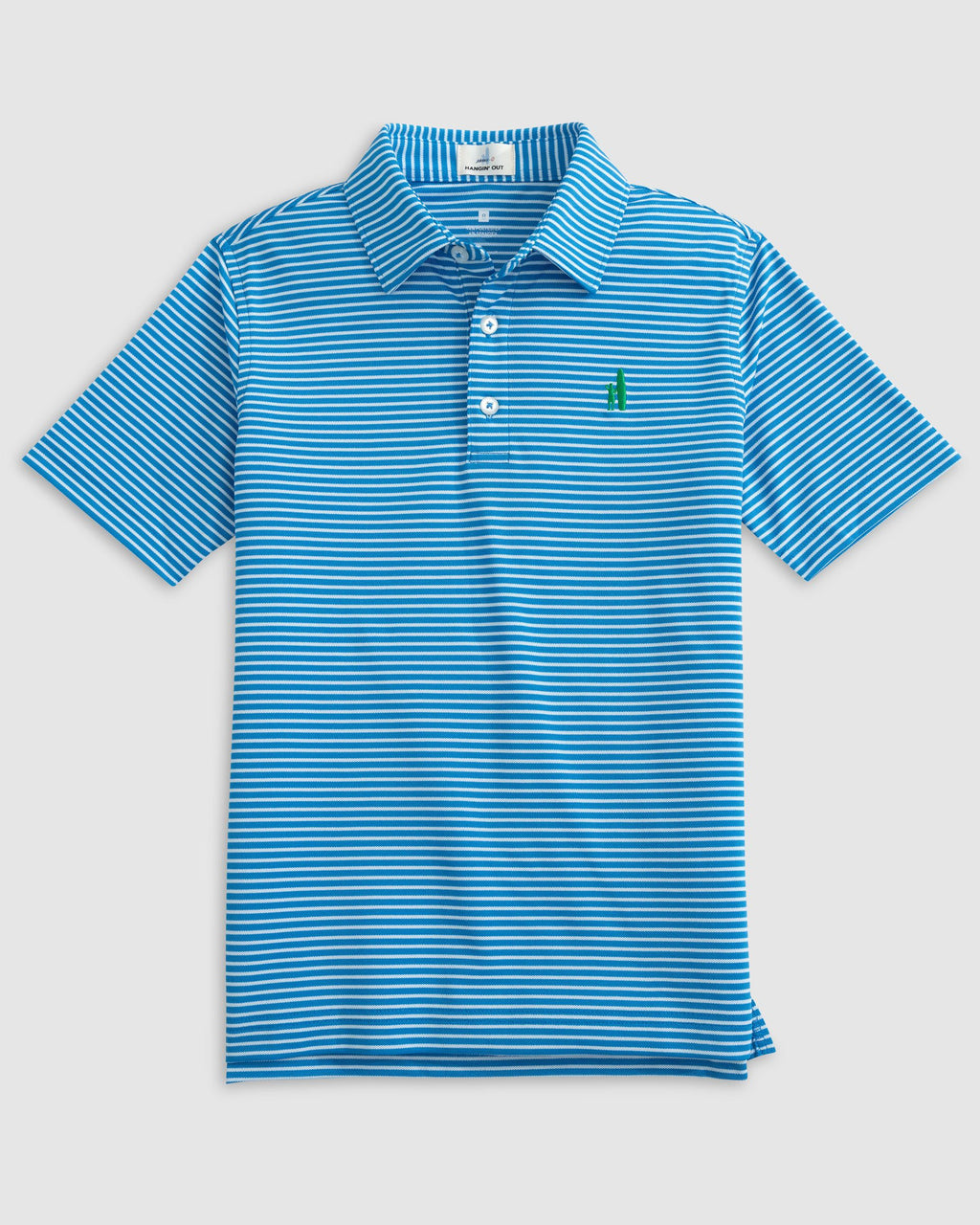 Johnnie-O Performance Mesh Jr. Polo - Hunter Stripe