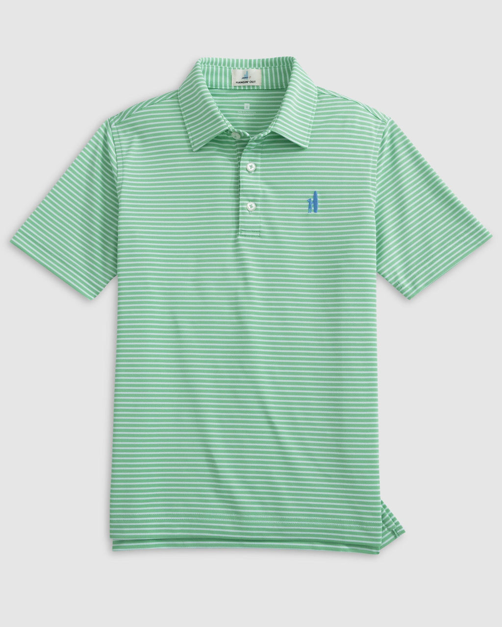 Johnnie-O Performance Mesh Jr. Polo - Hunter Stripe