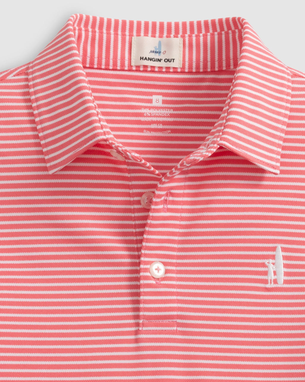 Johnnie-O Performance Mesh Jr. Polo - Hunter Stripe