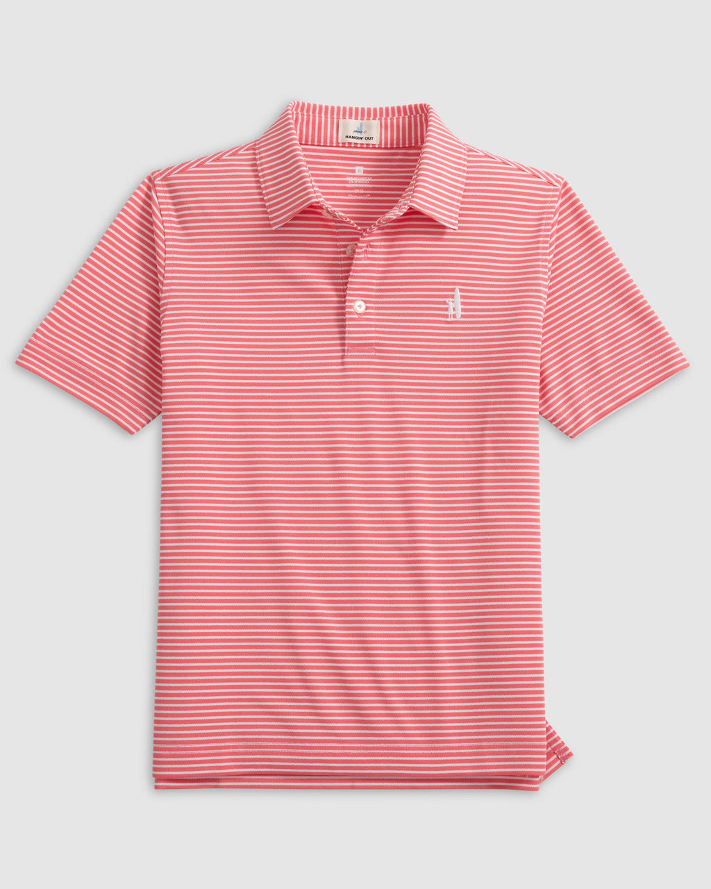 Johnnie-O Performance Mesh Jr. Polo - Hunter Stripe