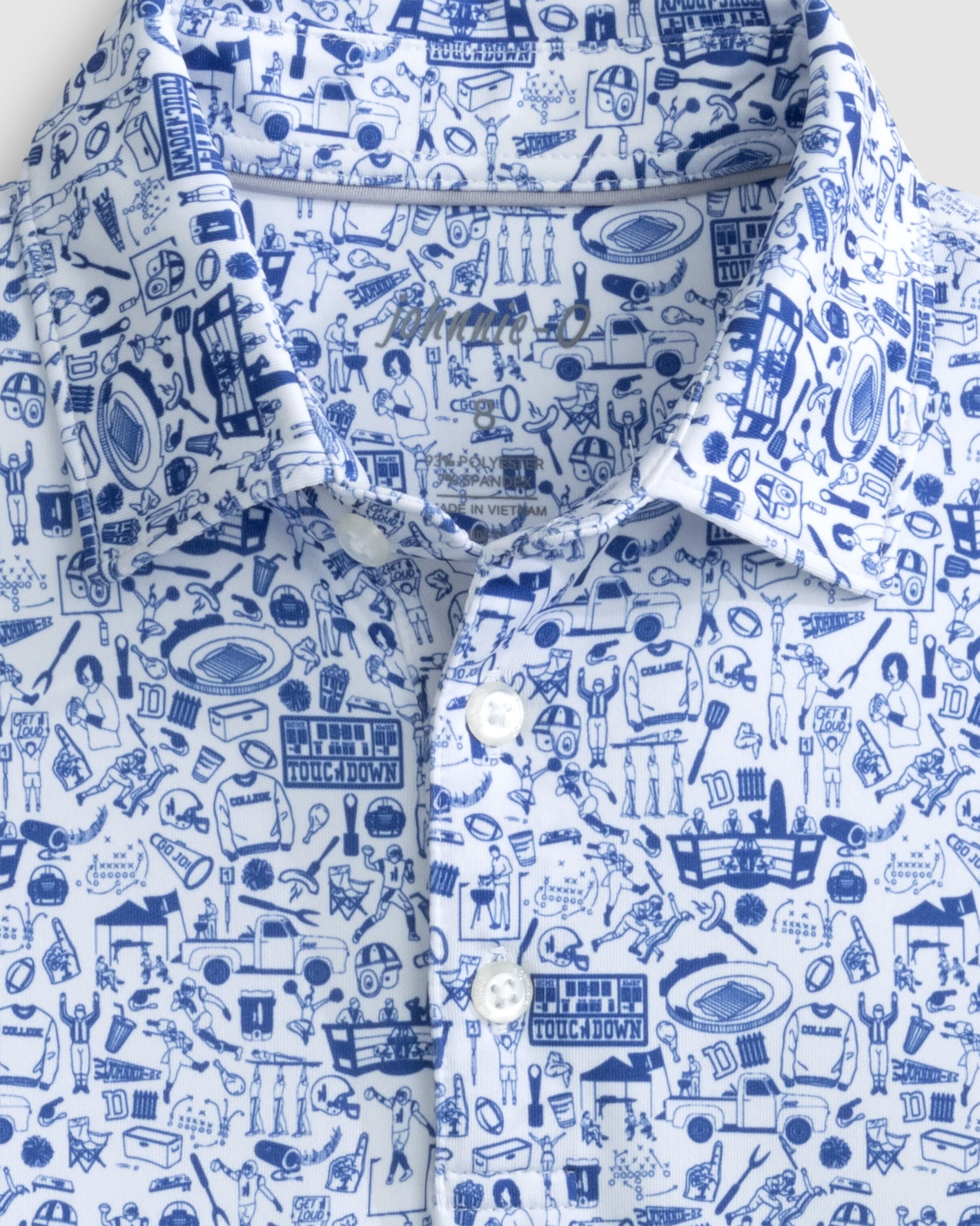 Johnnie-O Performance Jersey Jr. Polo - Tailgater 2.0 Print