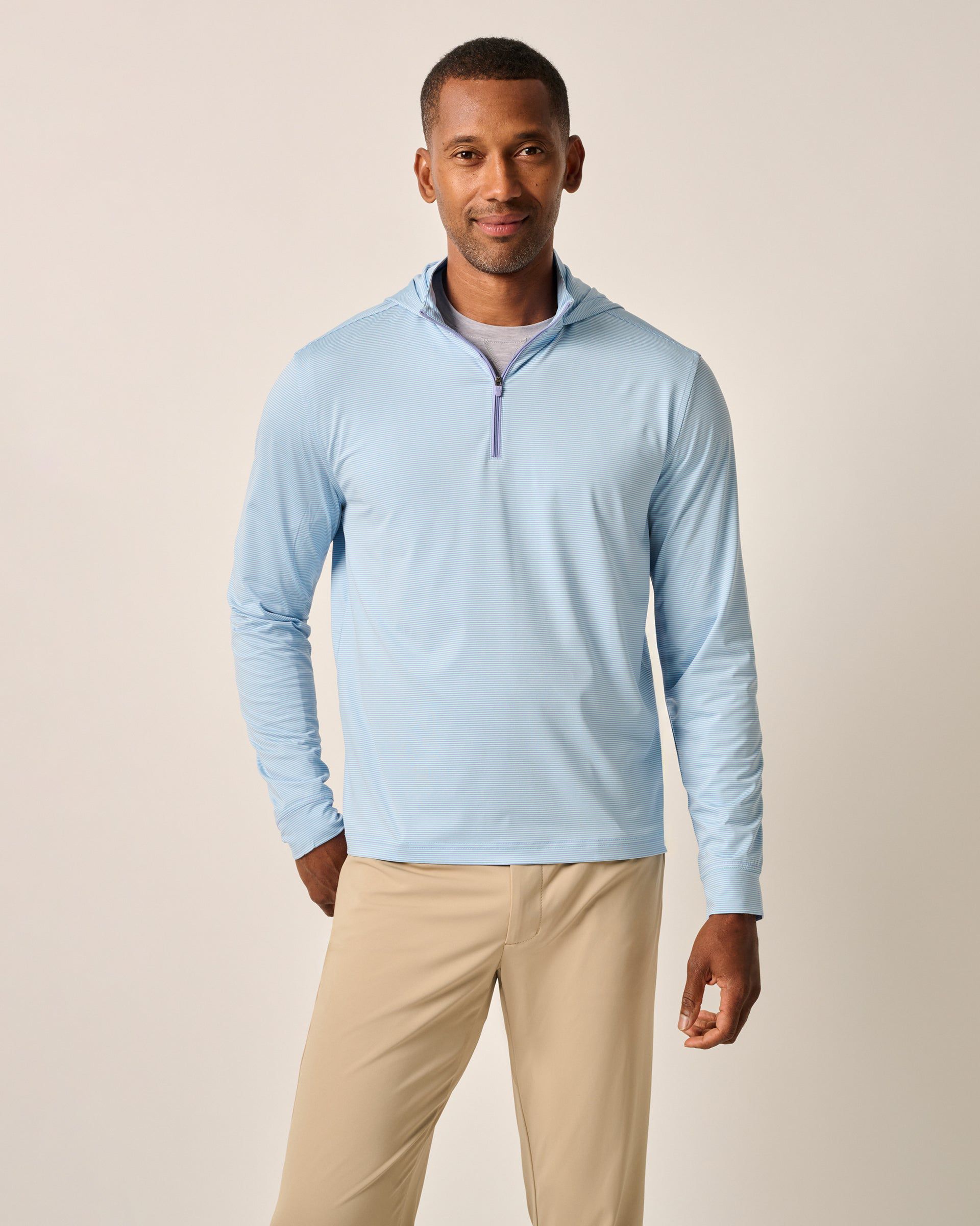 Johnnie-O Hybrid Performance 1/4 Zip Hoodie