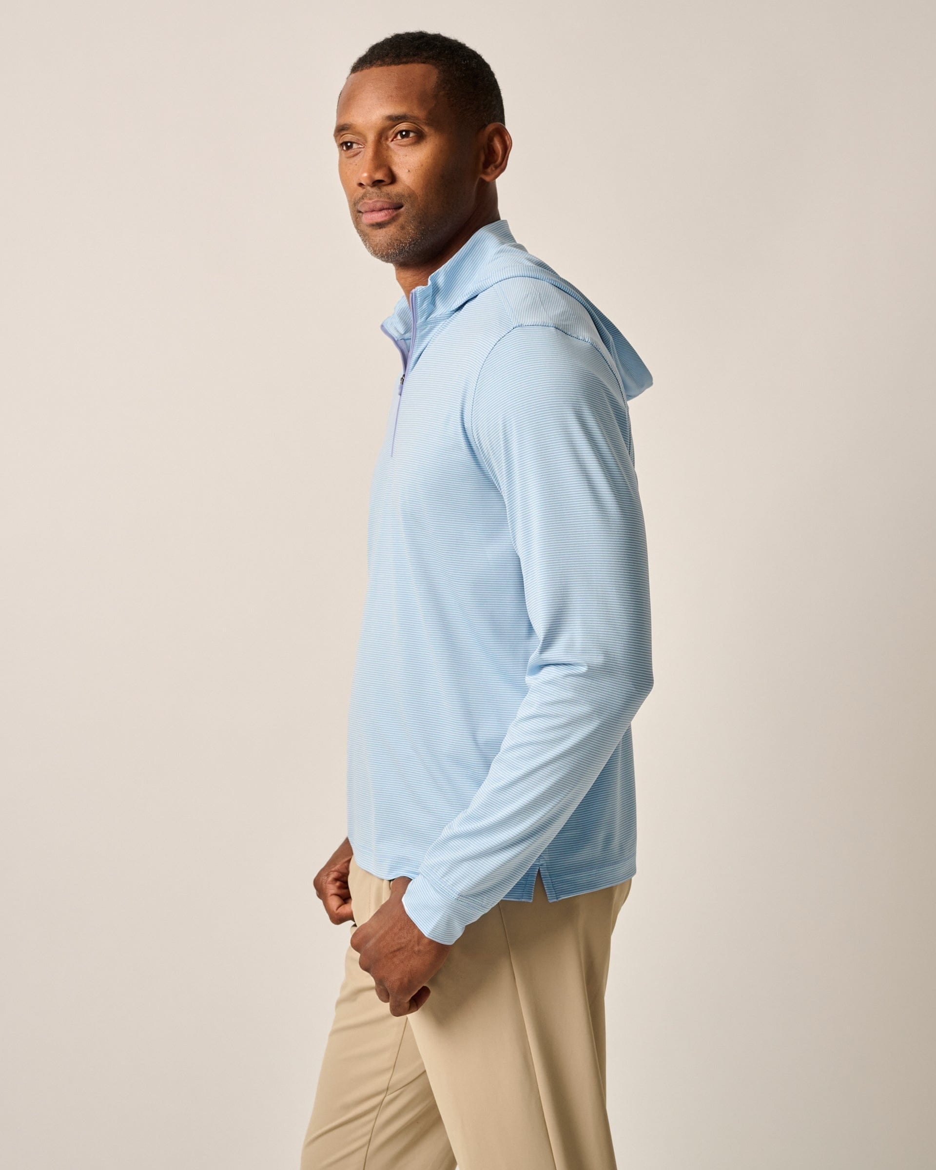 Johnnie-O Hybrid Performance 1/4 Zip Hoodie