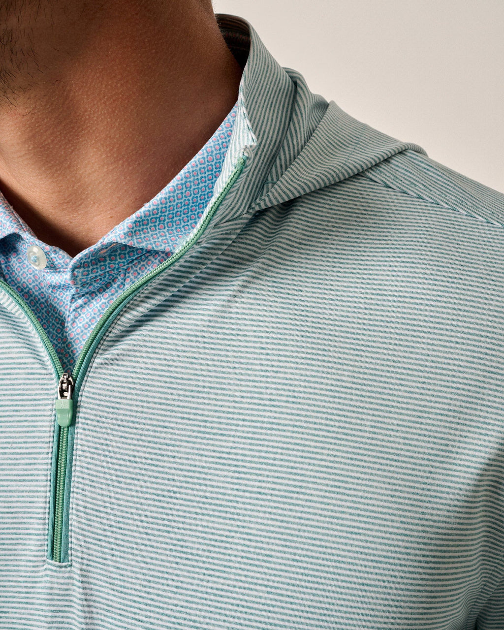 Johnnie-O Hybrid Performance 1/4 Zip Hoodie