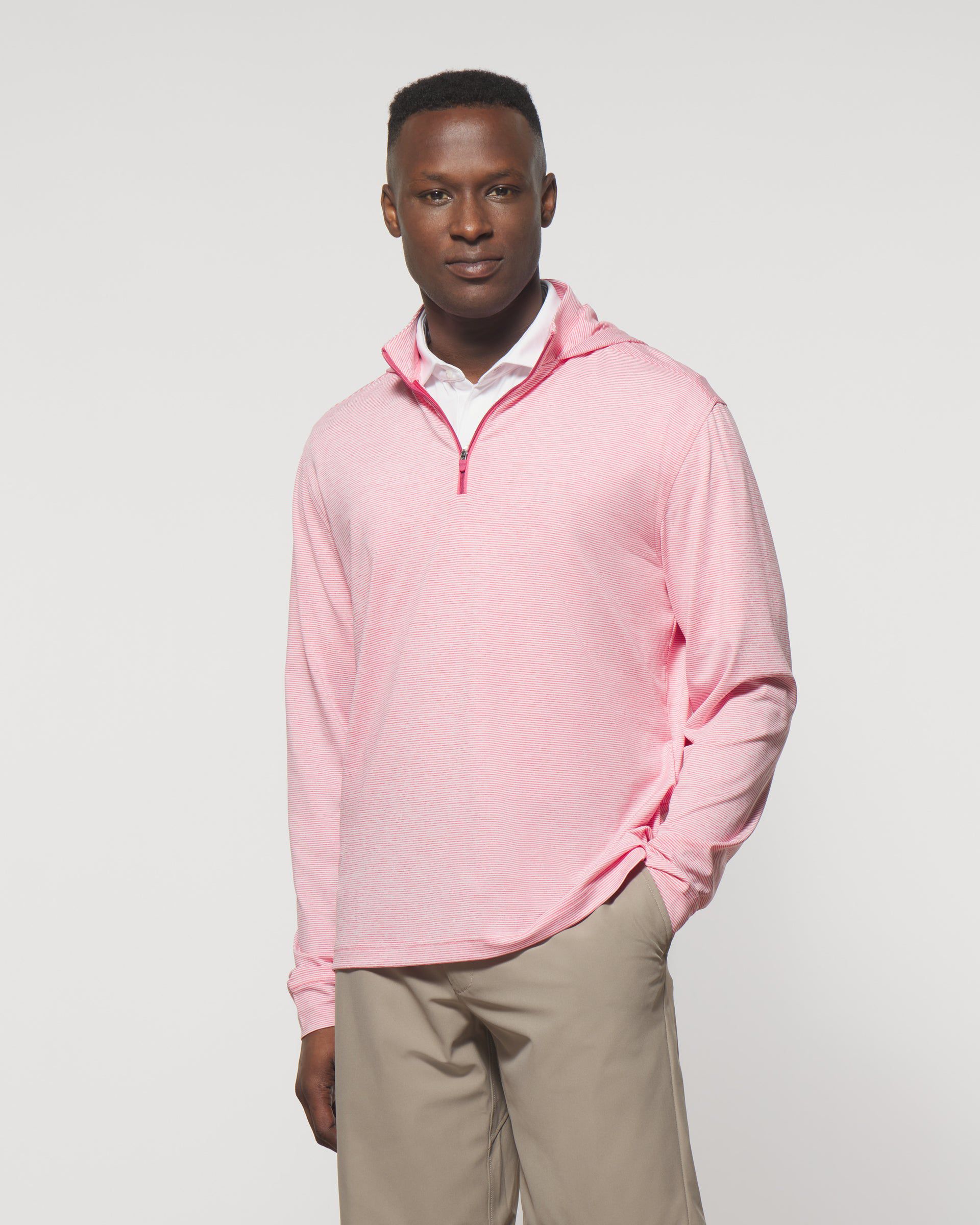 Johnnie-O Hybrid Performance 1/4 Zip Hoodie