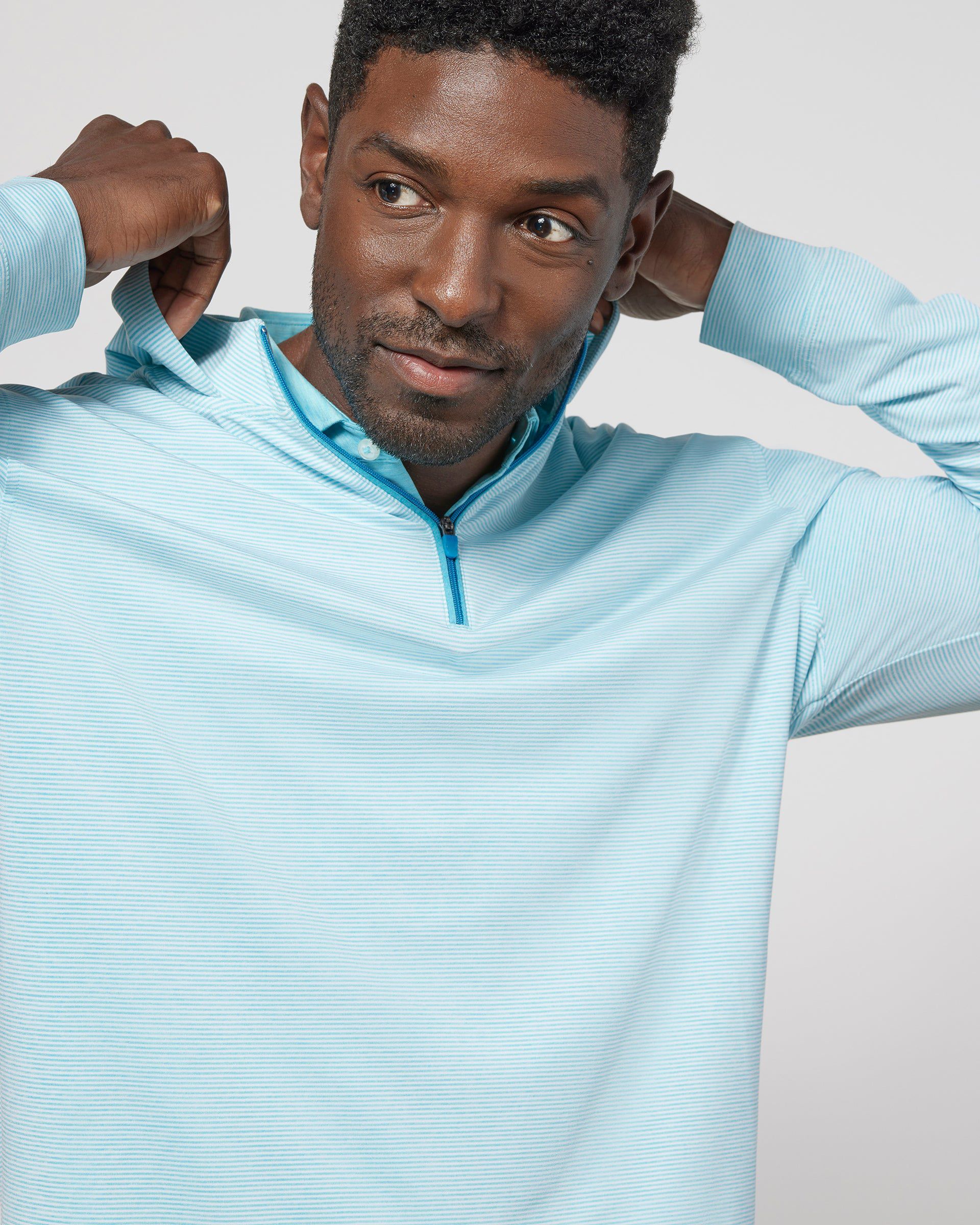 Johnnie-O Hybrid Performance 1/4 Zip Hoodie