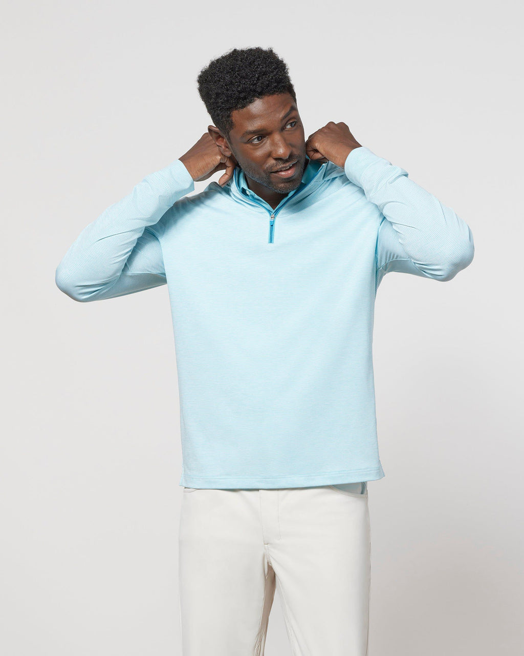 Johnnie-O Hybrid Performance 1/4 Zip Hoodie