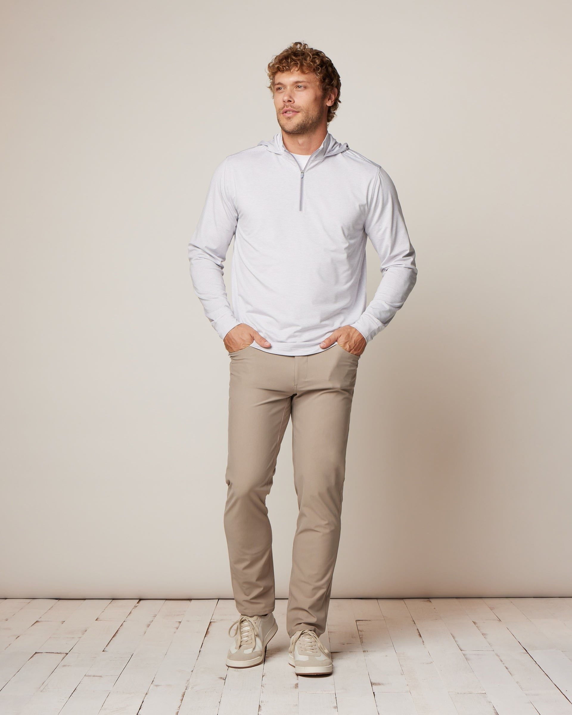 Johnnie-O Hybrid Performance 1/4 Zip Hoodie